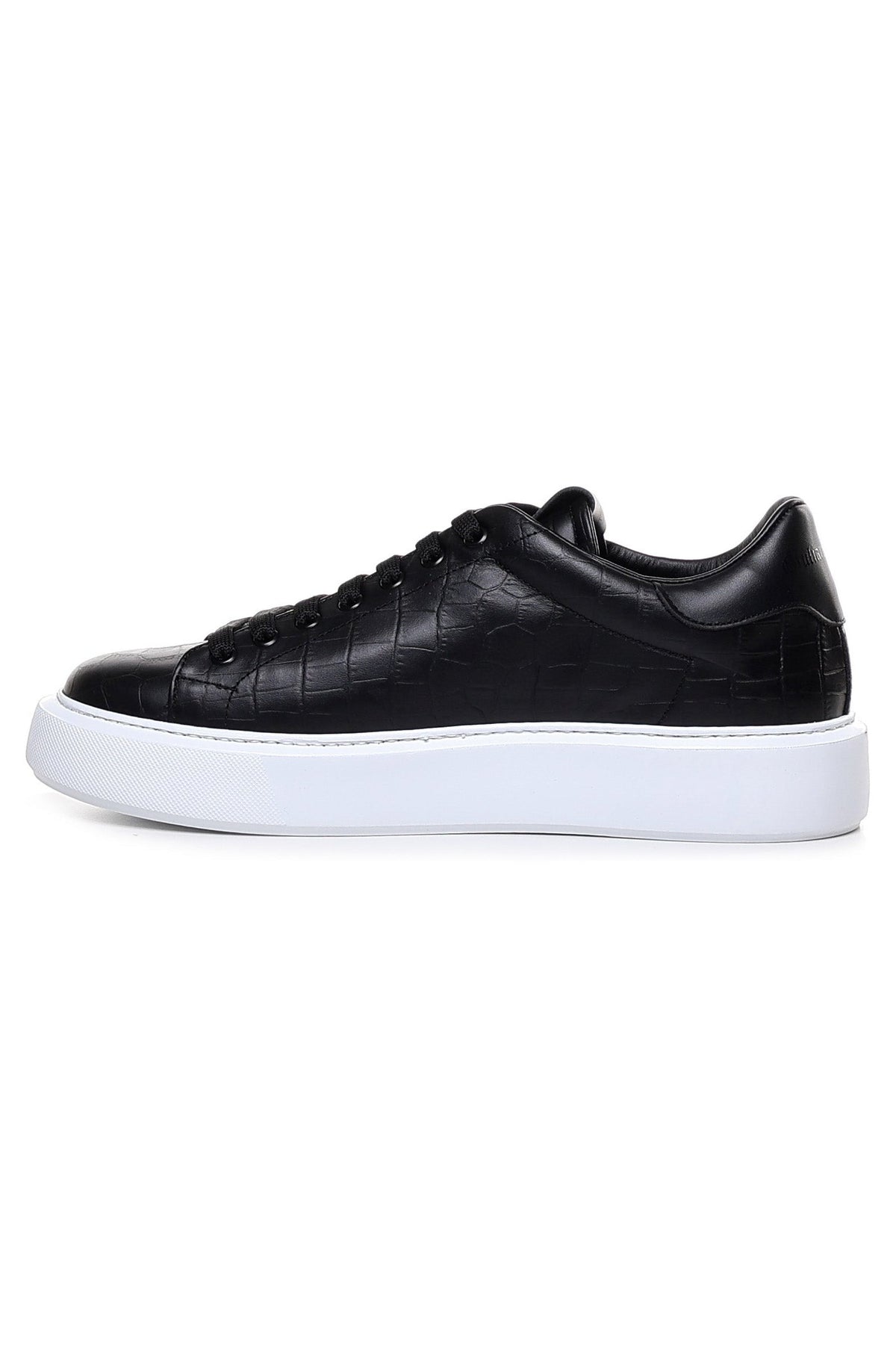 Fire | Black | Croc - Giuliano Galiano | Handcrafted Luxury Sneakers Made In Italy