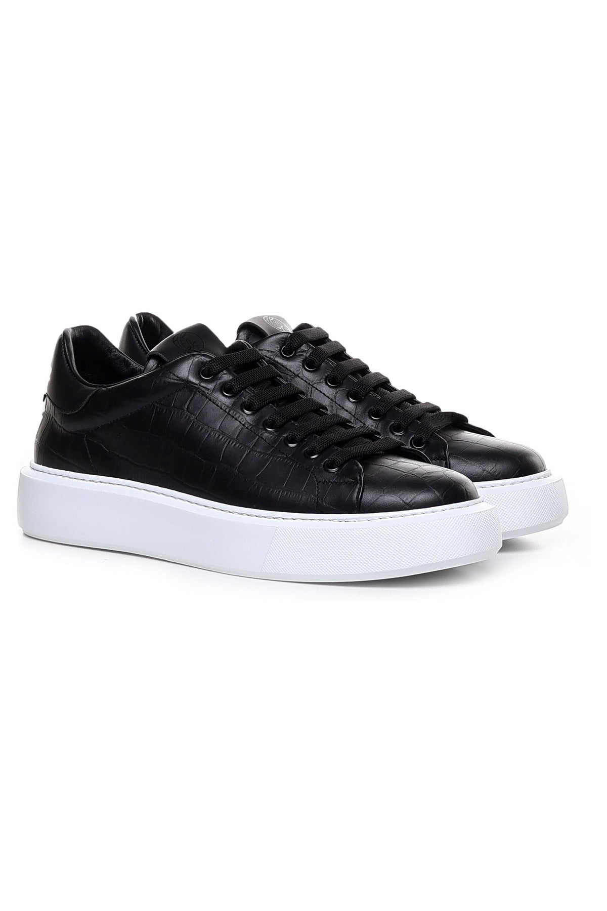 Fire | Black | Croc - Giuliano Galiano | Handcrafted Luxury Sneakers Made In Italy