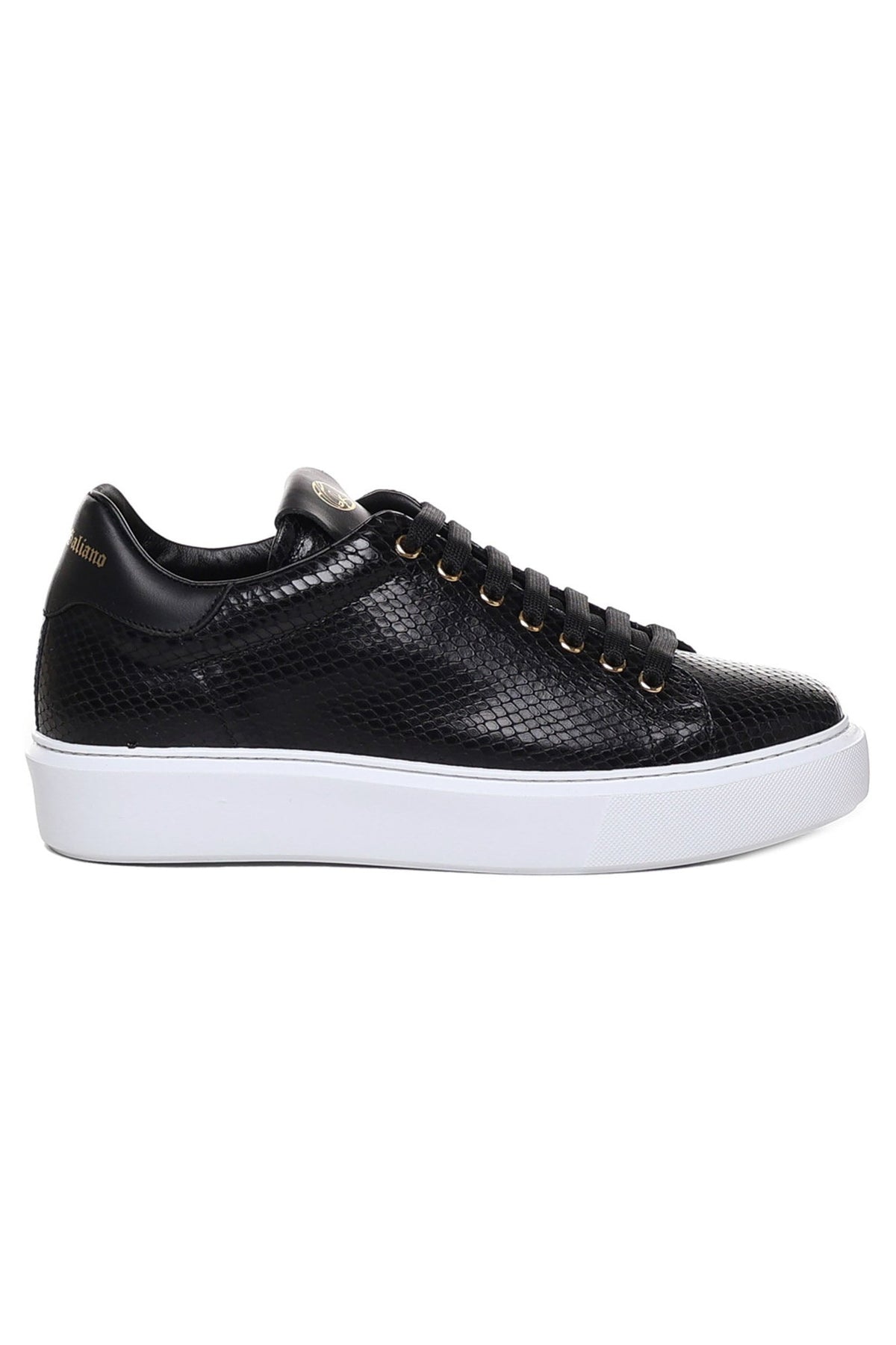 Fire | Black Python Style | Limited Edition - Giuliano Galiano | Handcrafted Luxury Sneakers Made In Italy