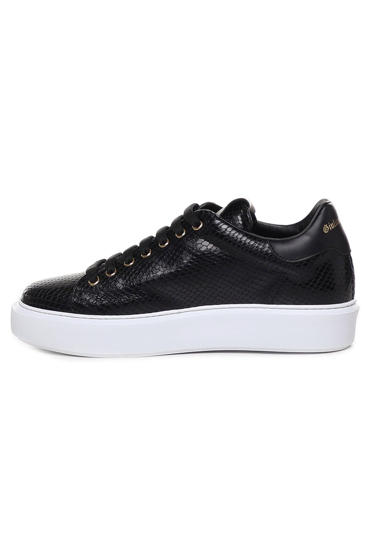 Fire | Black Python Style | Limited Edition - Giuliano Galiano | Handcrafted Luxury Sneakers Made In Italy