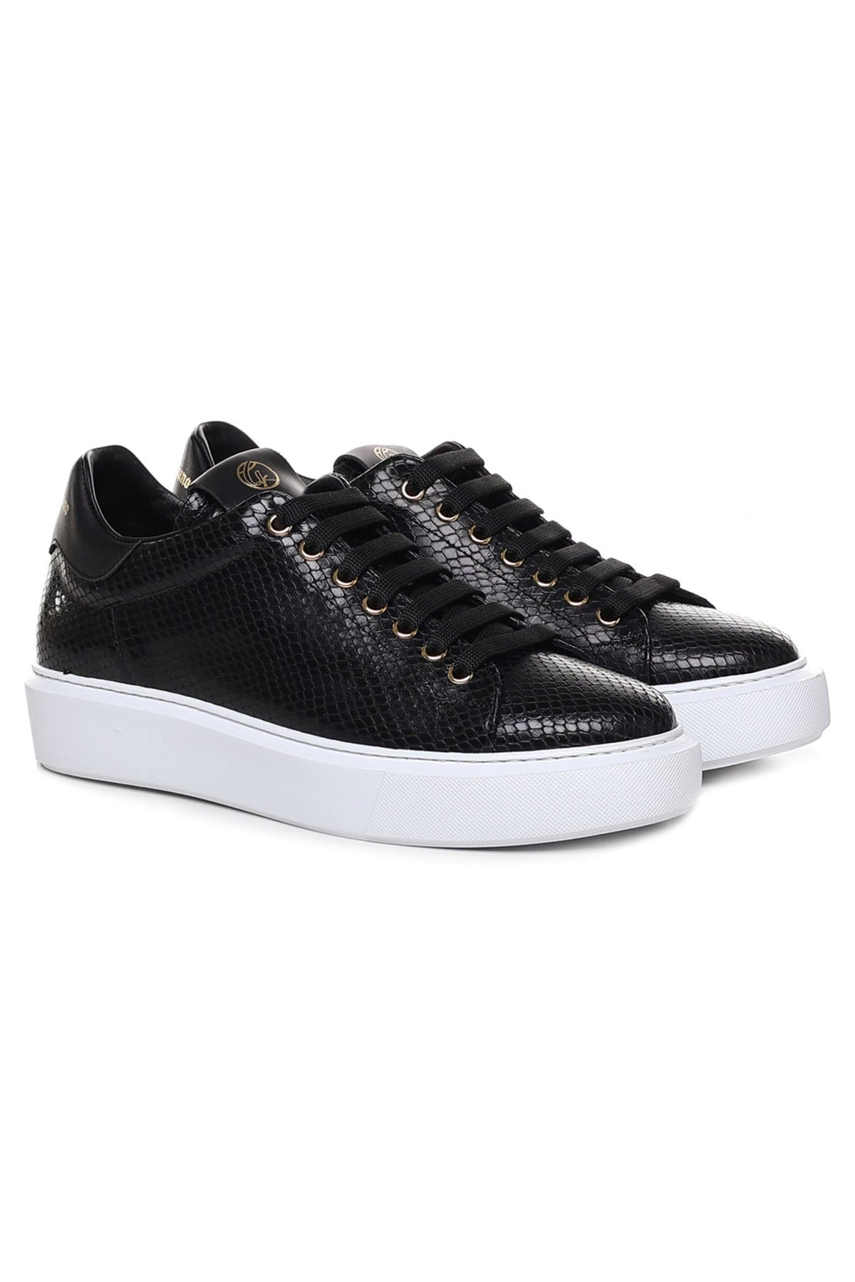 Fire | Black Python Style | Limited Edition - Giuliano Galiano | Handcrafted Luxury Sneakers Made In Italy