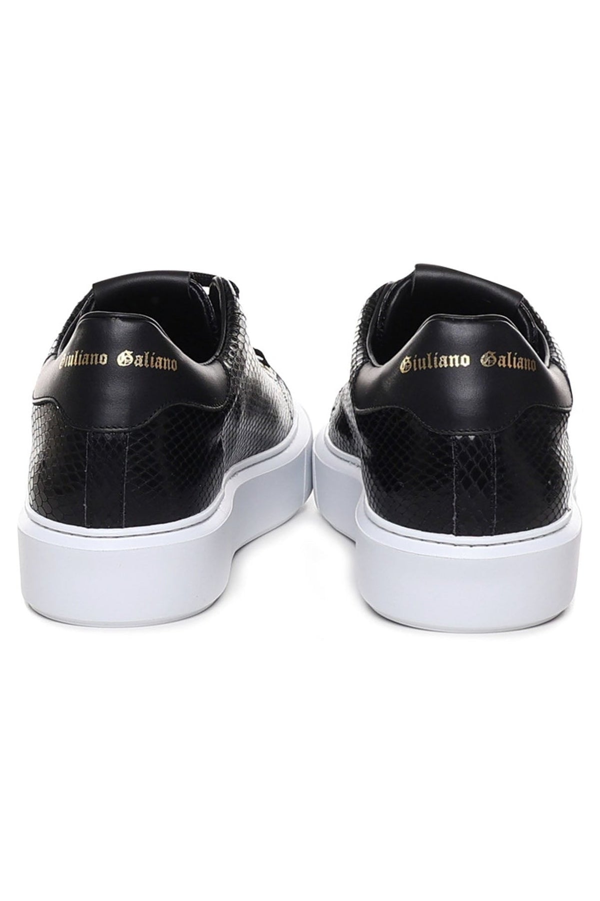 Fire | Black Python Style | Limited Edition - Giuliano Galiano | Handcrafted Luxury Sneakers Made In Italy