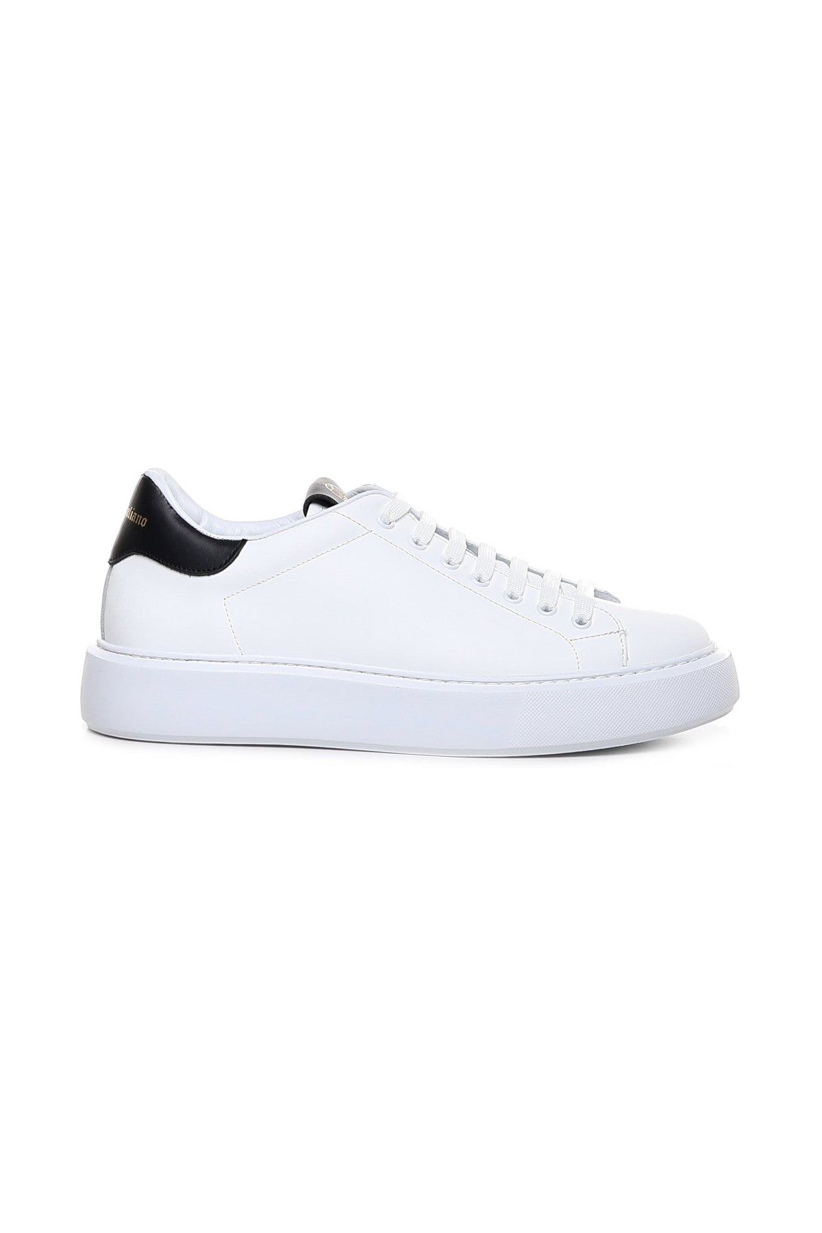Fire | White Black Leather - Giuliano Galiano | Handcrafted Luxury Sneakers Made In Italy