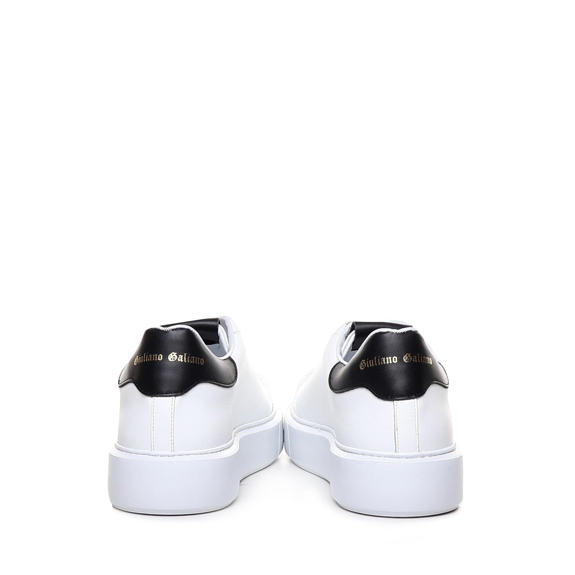 Fire | White Black Leather - Giuliano Galiano | Handcrafted Luxury Sneakers Made In Italy