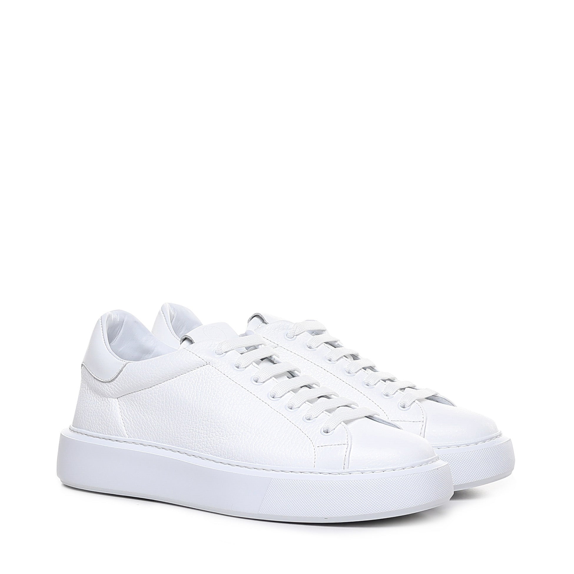 Fire | White Leather - Giuliano Galiano | Handcrafted Luxury Sneakers Made In Italy