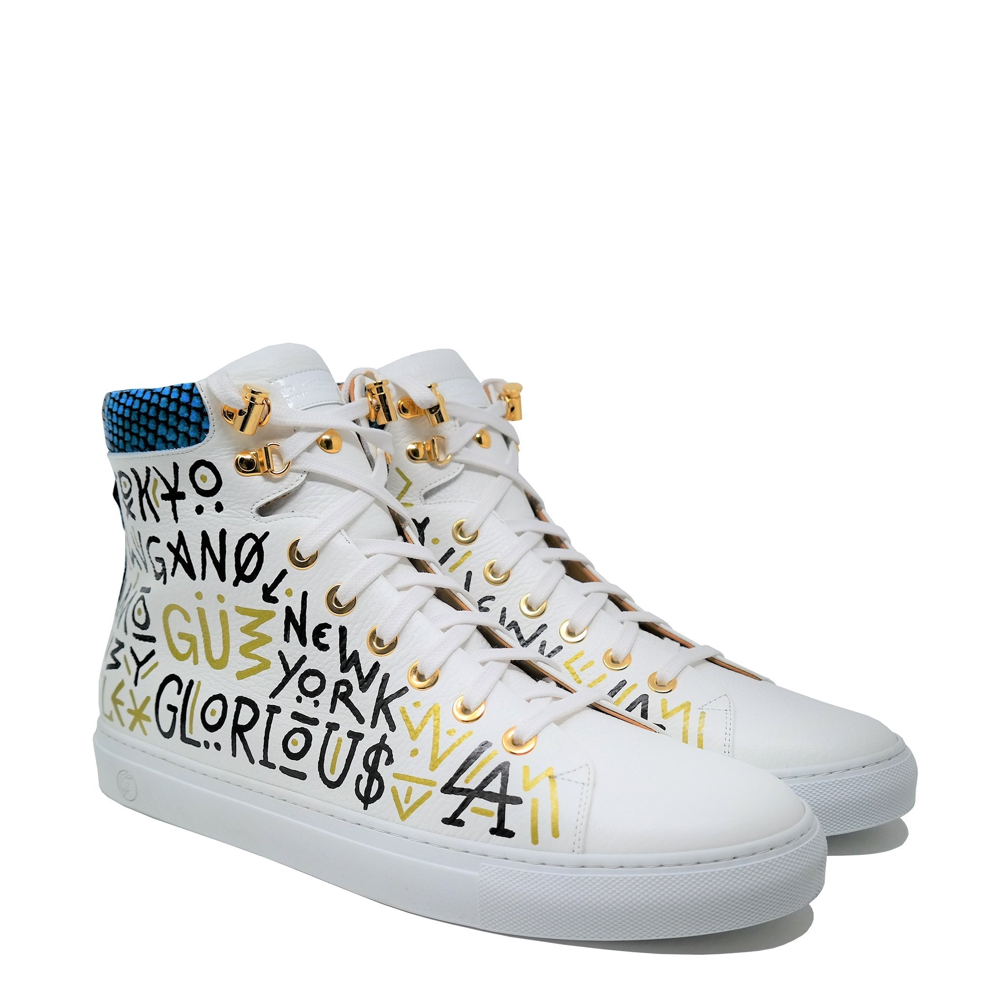 "FLEX" All The Money In The World G.G X Glorius n'Love | Limited Edition - Giuliano Galiano | Handcrafted Luxury Sneakers Made In Italy