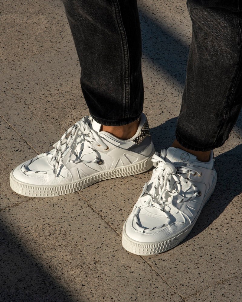 Jeson | White - Giuliano Galiano | Handcrafted Luxury Sneakers Made In Italy