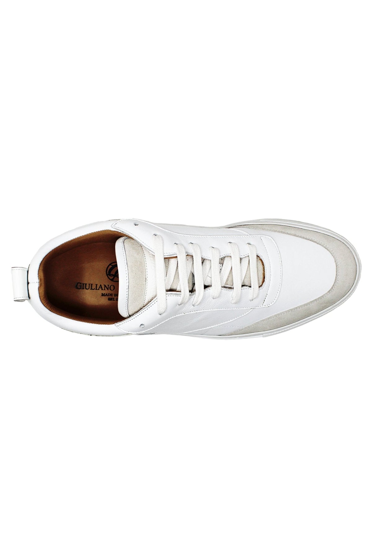 Key - G White | White | Leather - Giuliano Galiano | Handcrafted Luxury Sneakers Made In Italy
