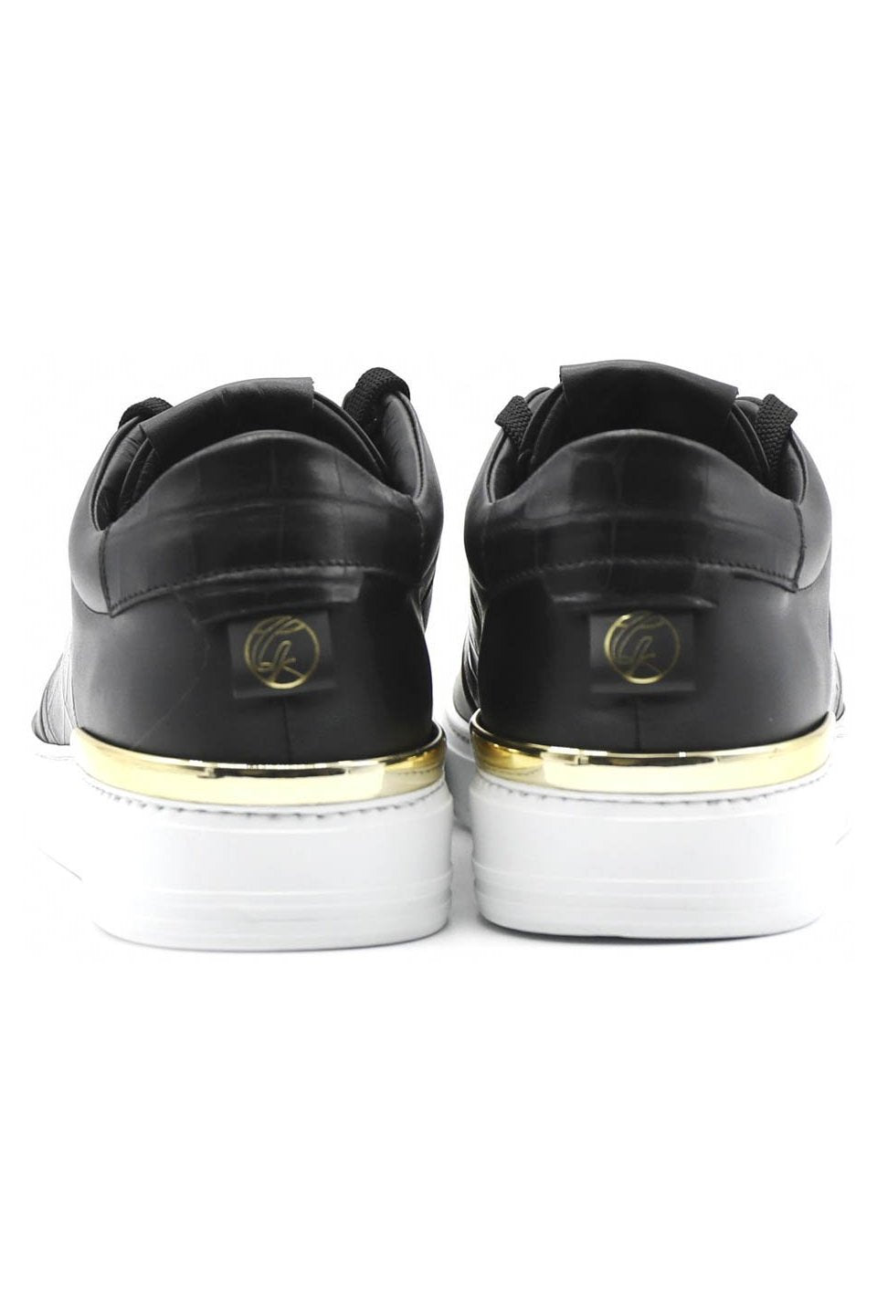 King1 Sneakers | Black | Croc Design | - Giuliano Galiano | Handcrafted Luxury Sneakers Made In Italy