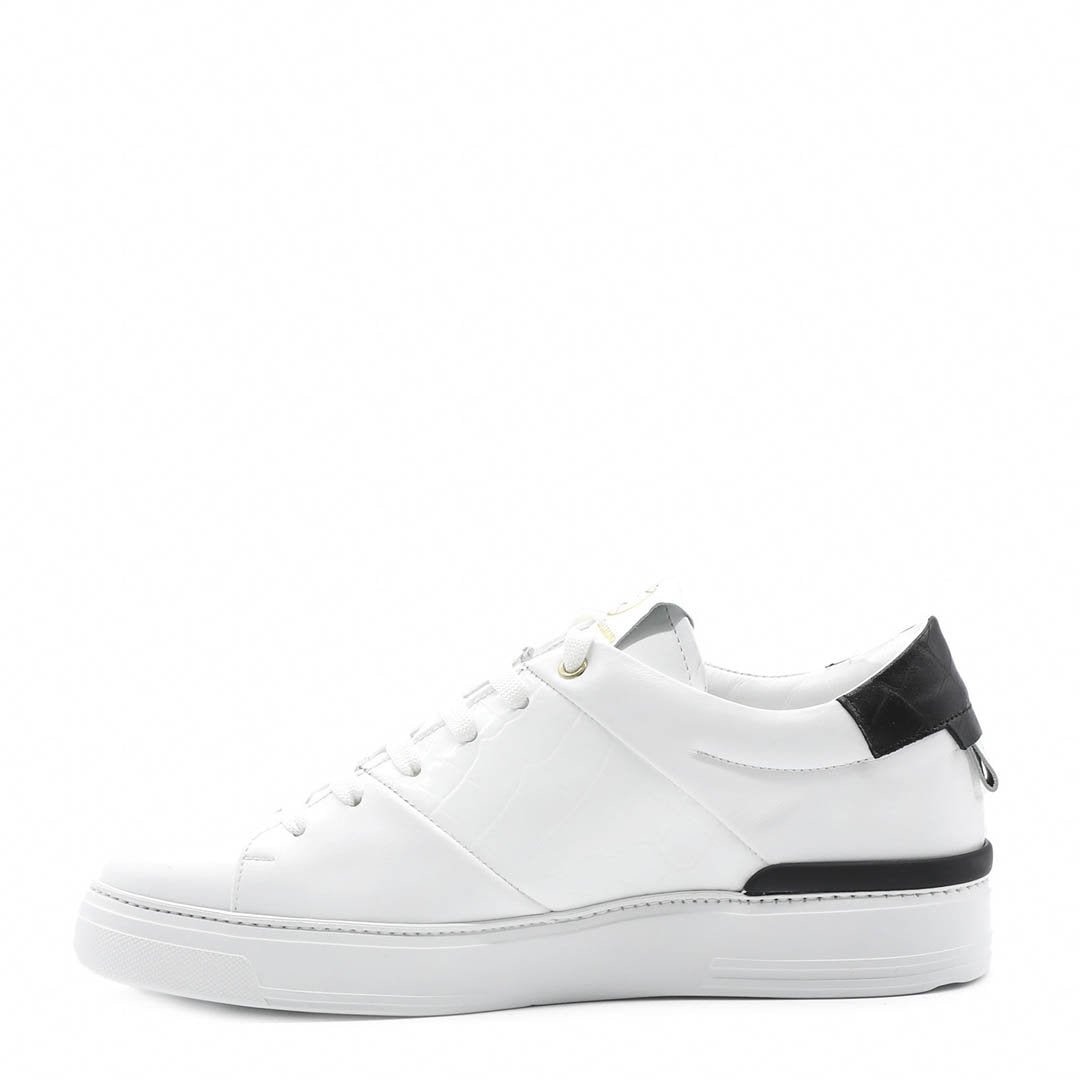 King1 Sneakers | White | Croc Style - Giuliano Galiano | Handcrafted Luxury Sneakers Made In Italy