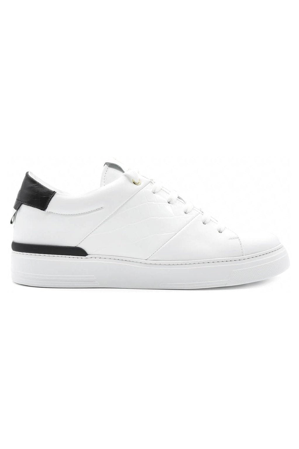 King1 Sneakers | White | Croc Style - Giuliano Galiano | Handcrafted Luxury Sneakers Made In Italy