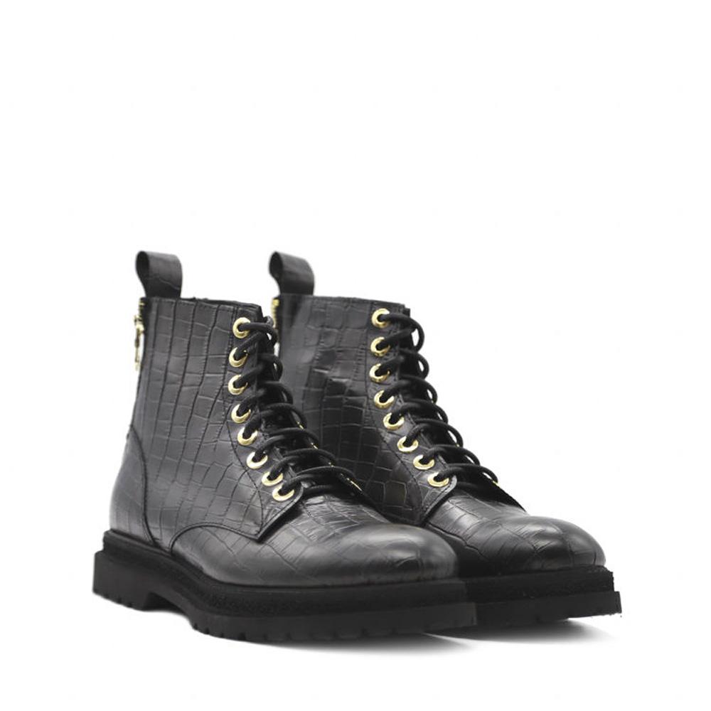 Krok Ankle Boots | Multi - Zip | Leather - Giuliano Galiano | Handcrafted Luxury Sneakers Made In Italy