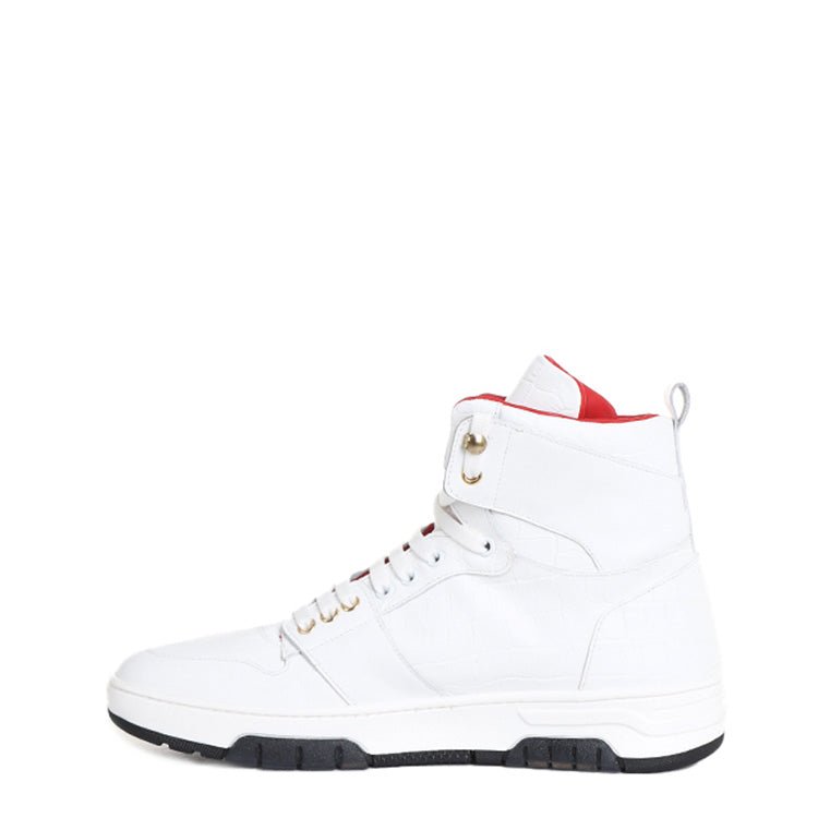 Legend High | White - Giuliano Galiano | Handcrafted Luxury Sneakers Made In Italy