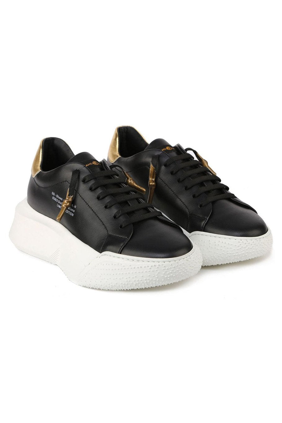 Nemesis | Black & Gold - Giuliano Galiano | Handcrafted Luxury Sneakers Made In Italy
