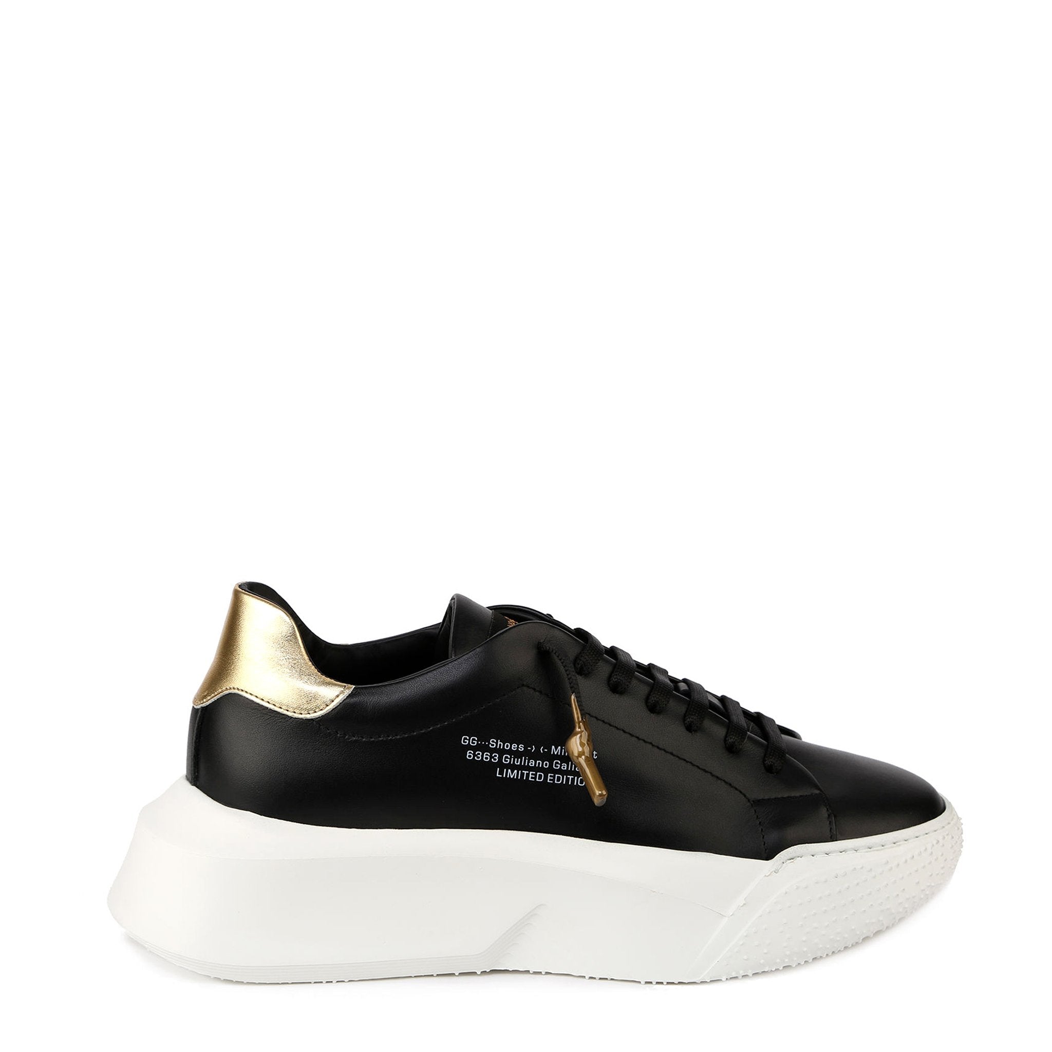 Nemesis | Black & Gold | Woman - Giuliano Galiano | Handcrafted Luxury Sneakers Made In Italy