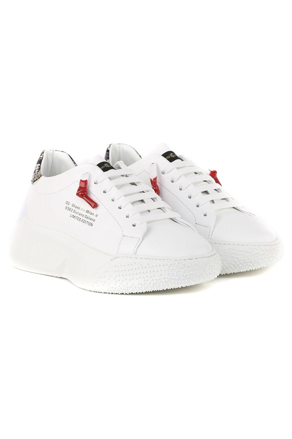 Nemesis White | Grey | Woman - Giuliano Galiano | Handcrafted Luxury Sneakers Made In Italy