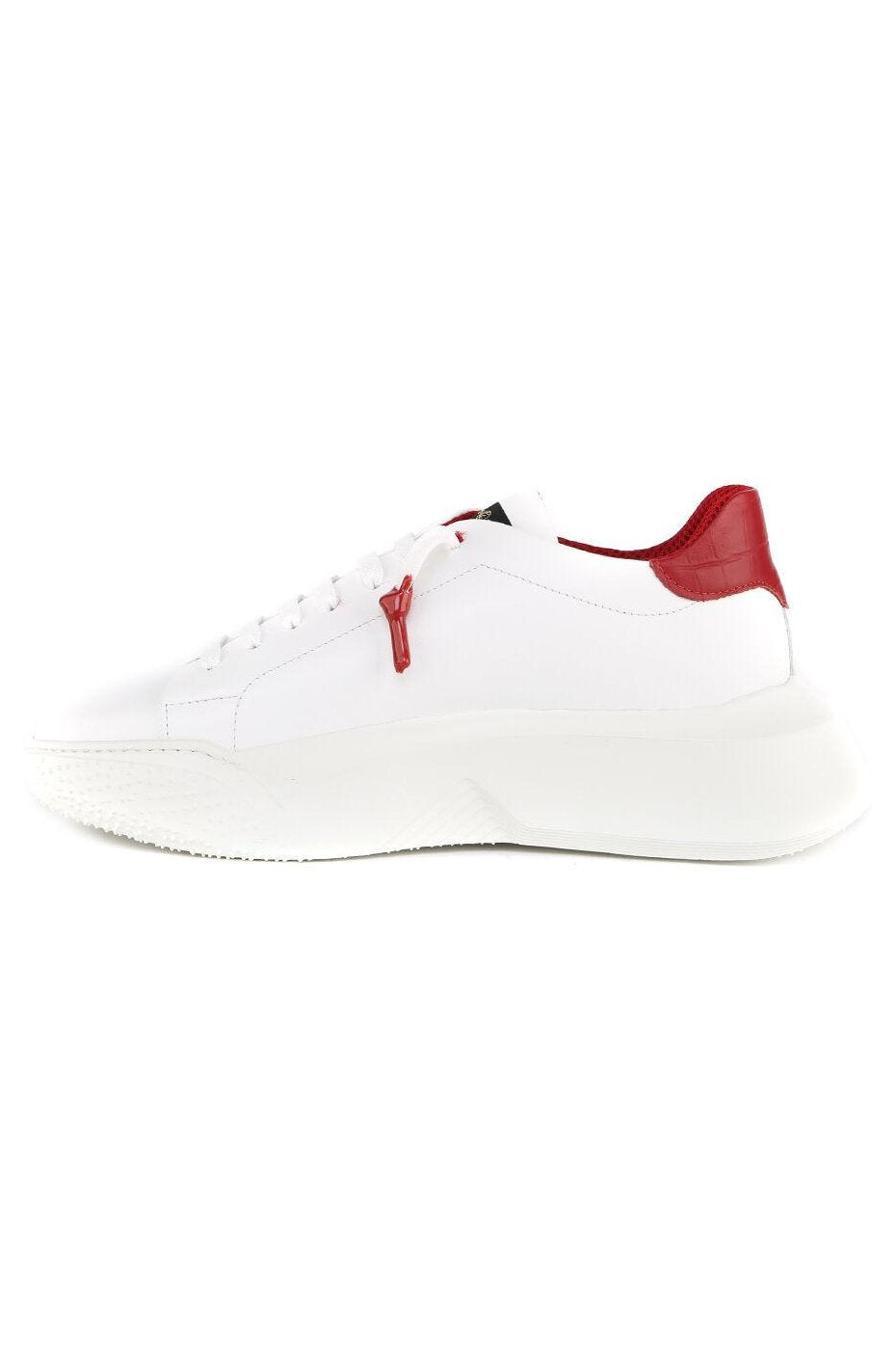 Nemesis White | Red | Limited for Ozuna - Giuliano Galiano | Handcrafted Luxury Sneakers Made In Italy