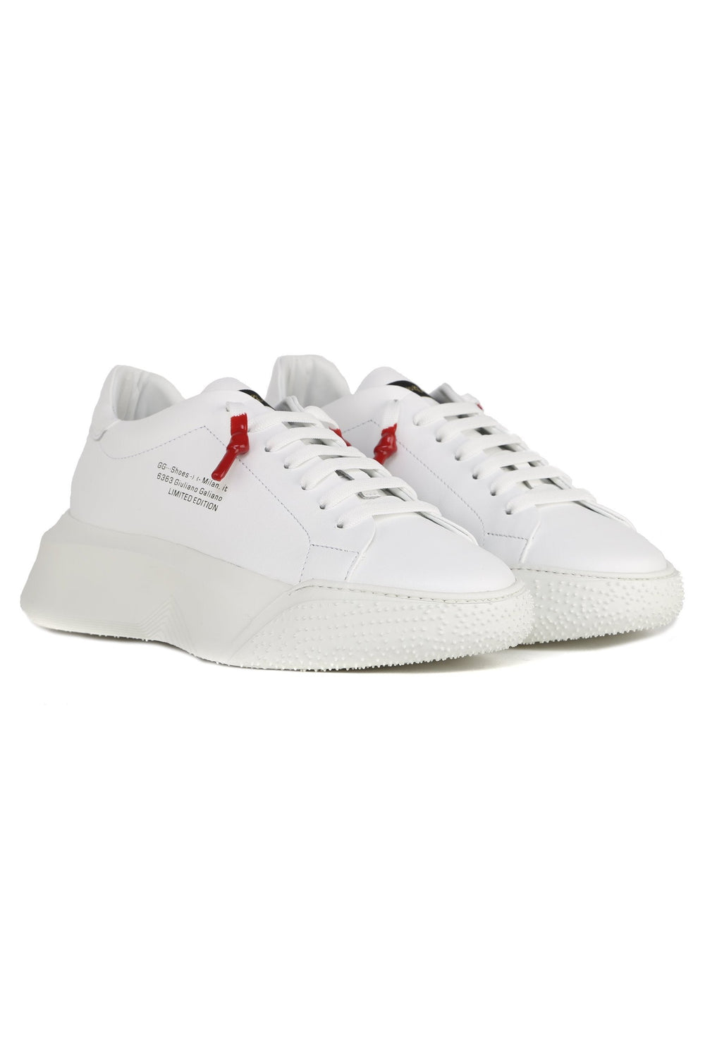 Nemesis White | White Leather Limited | Women - Giuliano Galiano | Handcrafted Luxury Sneakers Made In Italy