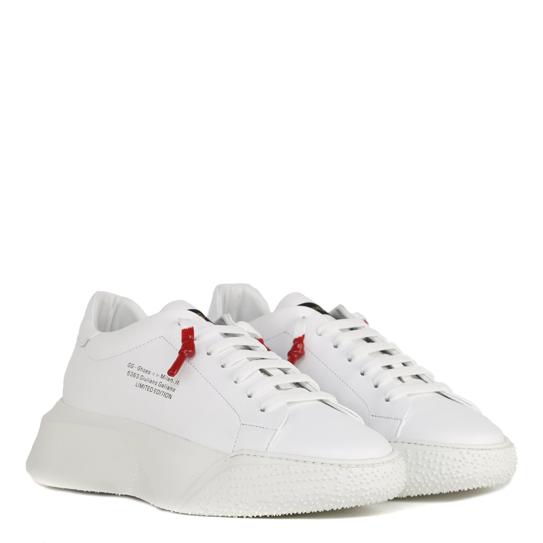 Nemesis White | White Leather Limited | Women - Giuliano Galiano | Handcrafted Luxury Sneakers Made In Italy