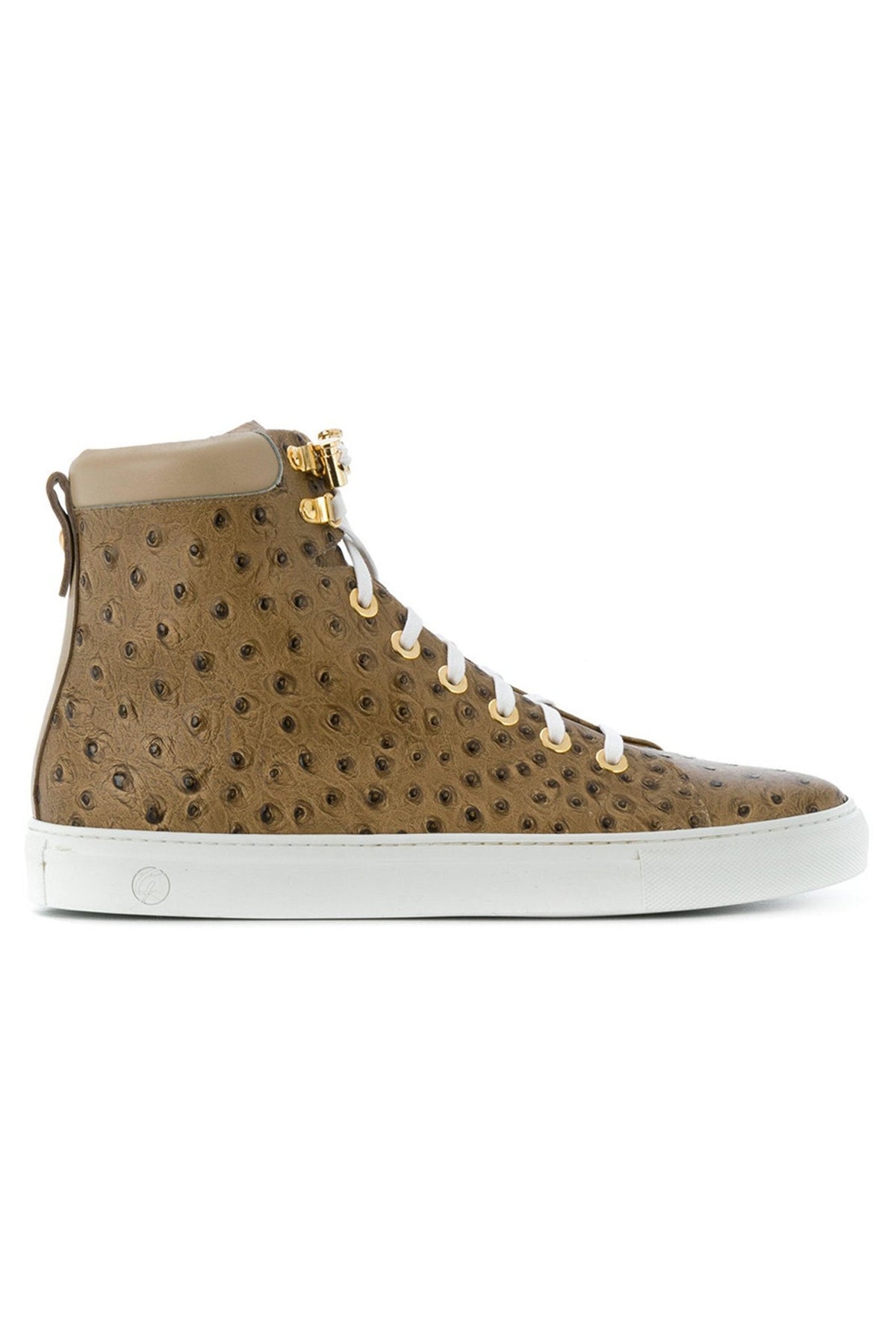 No Limits Beige | Beige | Ostrich | Limited Edition - Giuliano Galiano | Handcrafted Luxury Sneakers Made In Italy