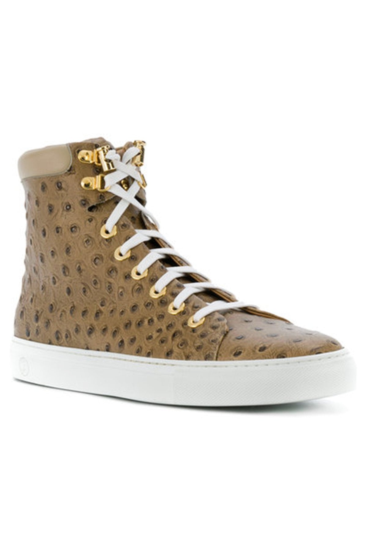 No Limits Beige | Beige | Ostrich | Limited Edition - Giuliano Galiano | Handcrafted Luxury Sneakers Made In Italy