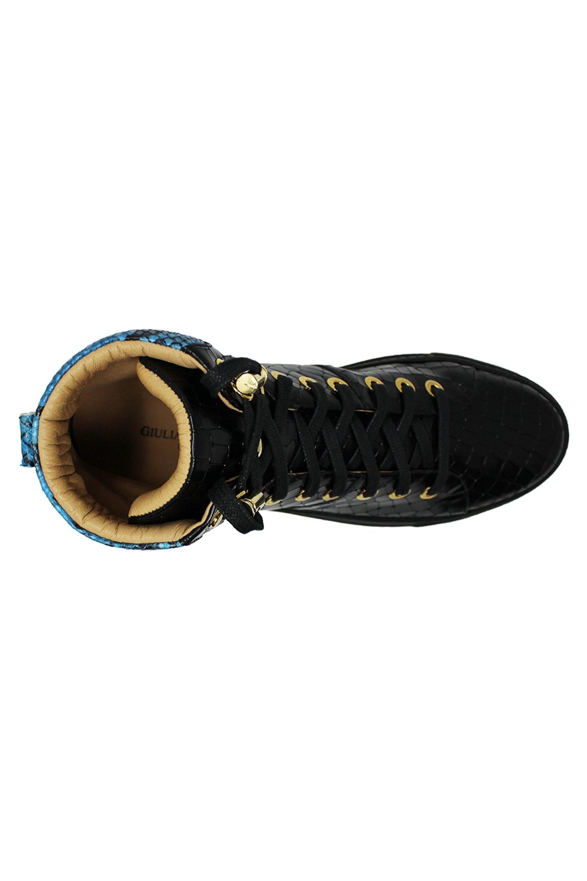 No Limits Black | Blue | Croc | Limited Edition - Giuliano Galiano | Handcrafted Luxury Sneakers Made In Italy