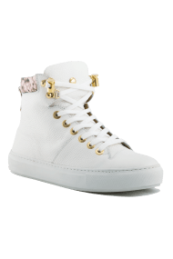 No Limits Cream | Grey | Leather | Limited Edition - Giuliano Galiano | Handcrafted Luxury Sneakers Made In Italy