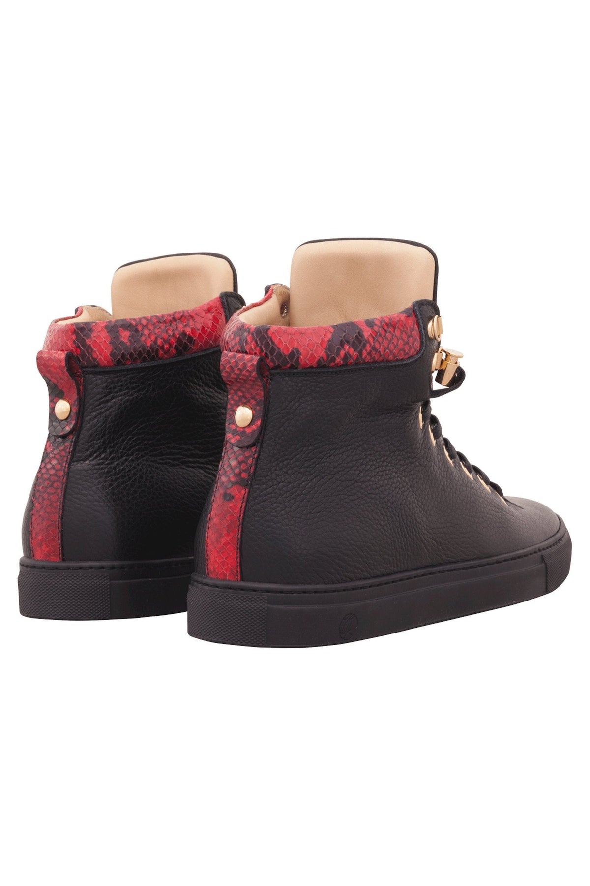 No Limits High Black | Red | Leather | Limited Edition - Giuliano Galiano | Handcrafted Luxury Sneakers Made In Italy