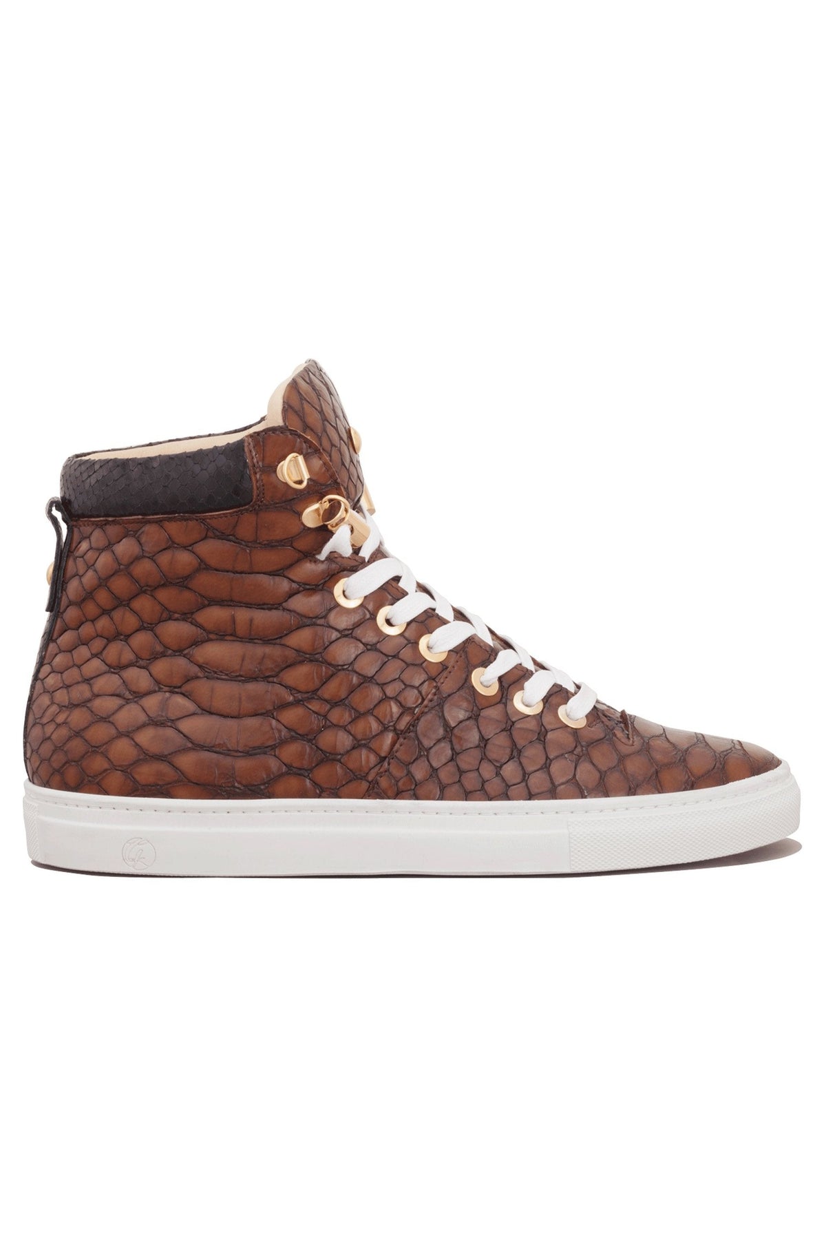 No Limits High Brown Python for Lil Jamez | Limited Edition - Giuliano Galiano | Handcrafted Luxury Sneakers Made In Italy