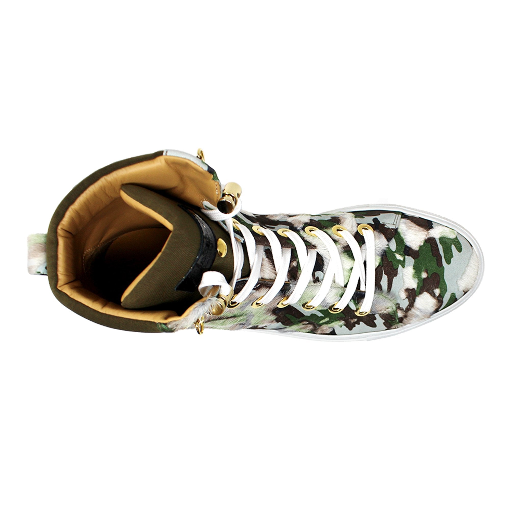 No Limits High | Camouflage | Limited Edition - Giuliano Galiano | Handcrafted Luxury Sneakers Made In Italy
