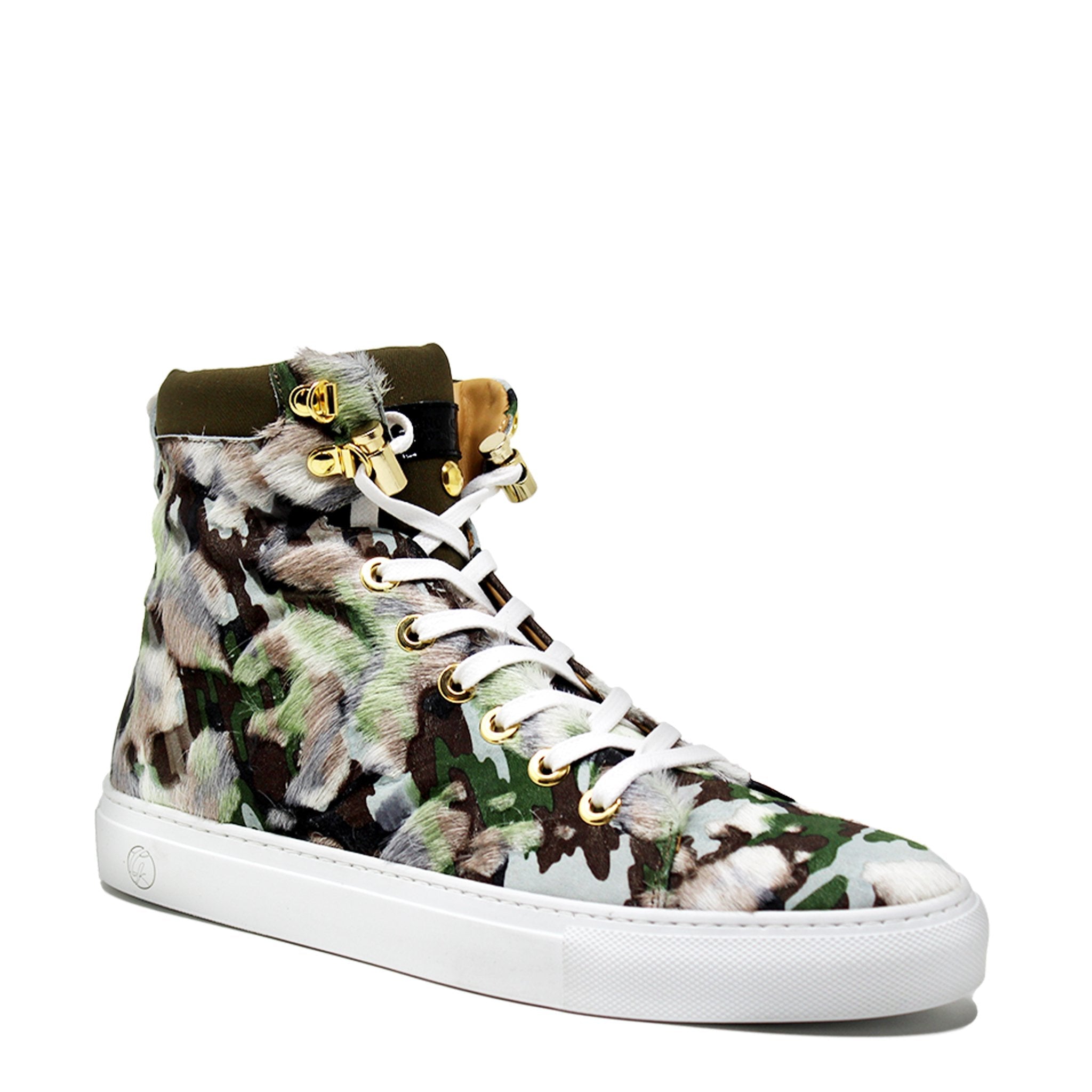 No Limits High | Camouflage | Limited Edition - Giuliano Galiano | Handcrafted Luxury Sneakers Made In Italy