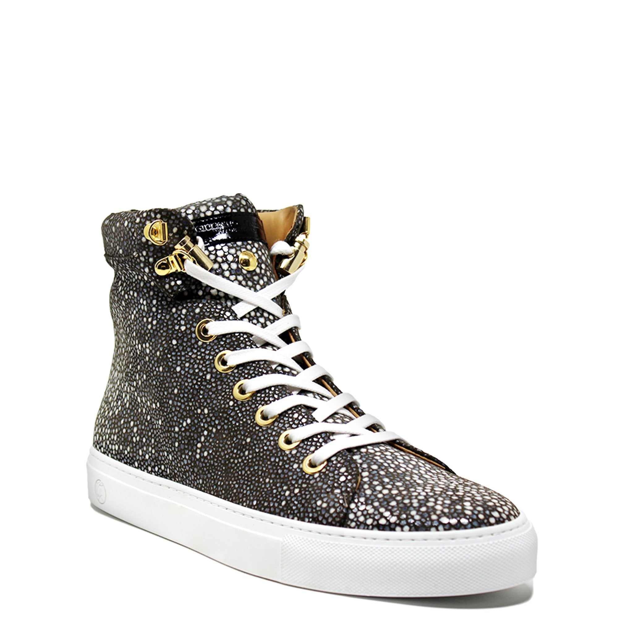 No Limits High | Razza Black | Limited Edition - Giuliano Galiano | Handcrafted Luxury Sneakers Made In Italy