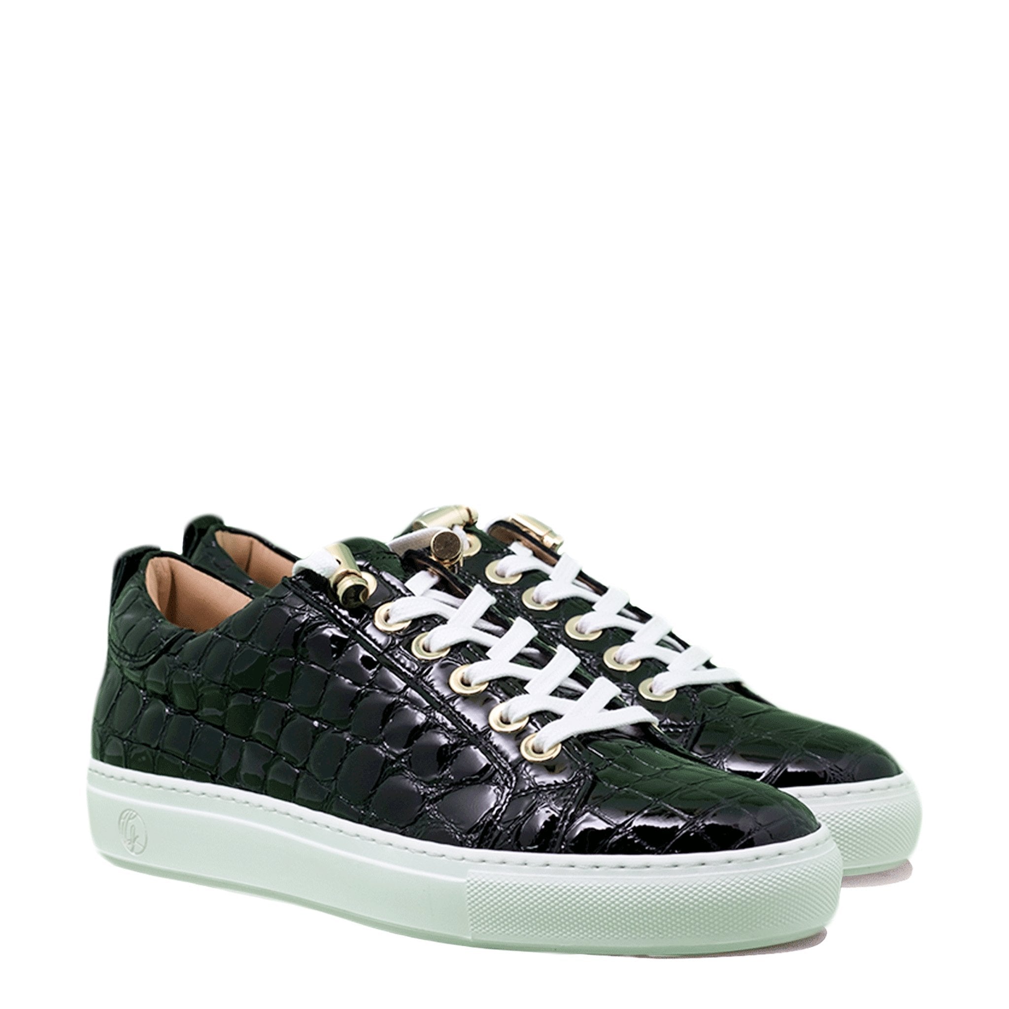 No Limits Low Black | Black | Croc | Limited Edition - Giuliano Galiano | Handcrafted Luxury Sneakers Made In Italy