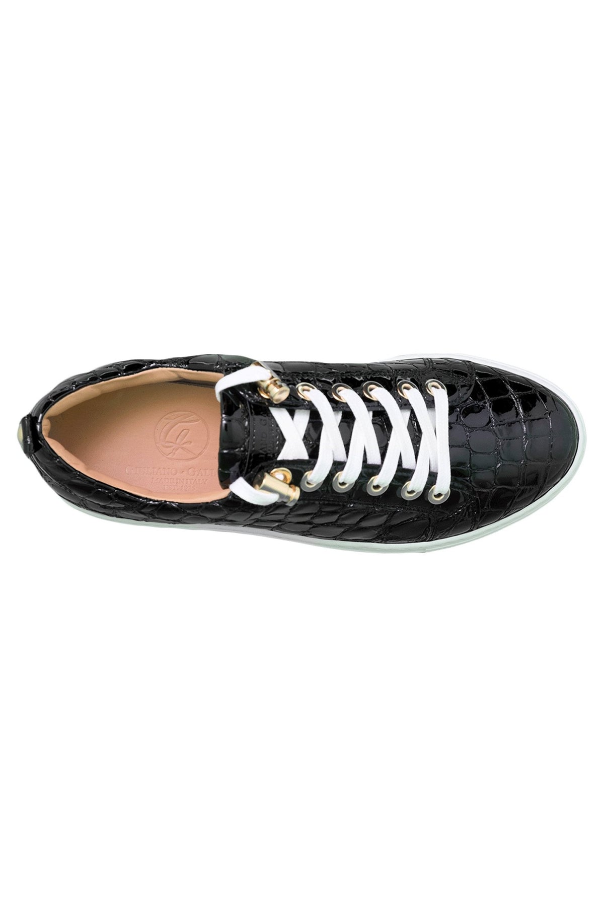 No Limits Low Black | Black | Croc | Limited Edition - Giuliano Galiano | Handcrafted Luxury Sneakers Made In Italy