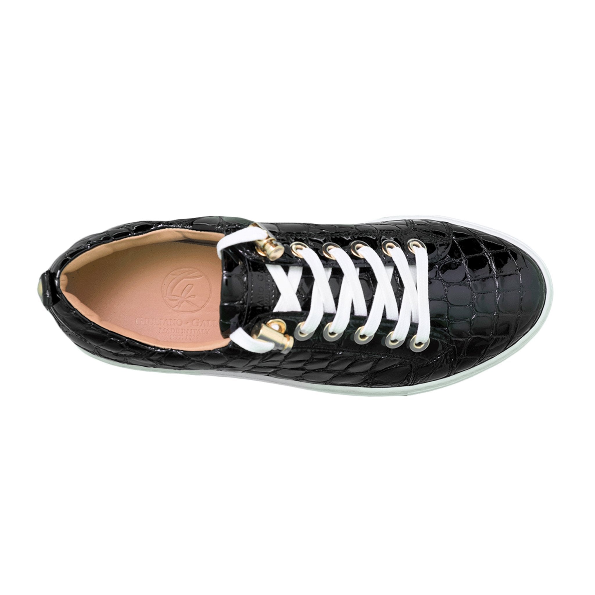 No Limits Low Black | Black | Croc | Limited Edition - Giuliano Galiano | Handcrafted Luxury Sneakers Made In Italy