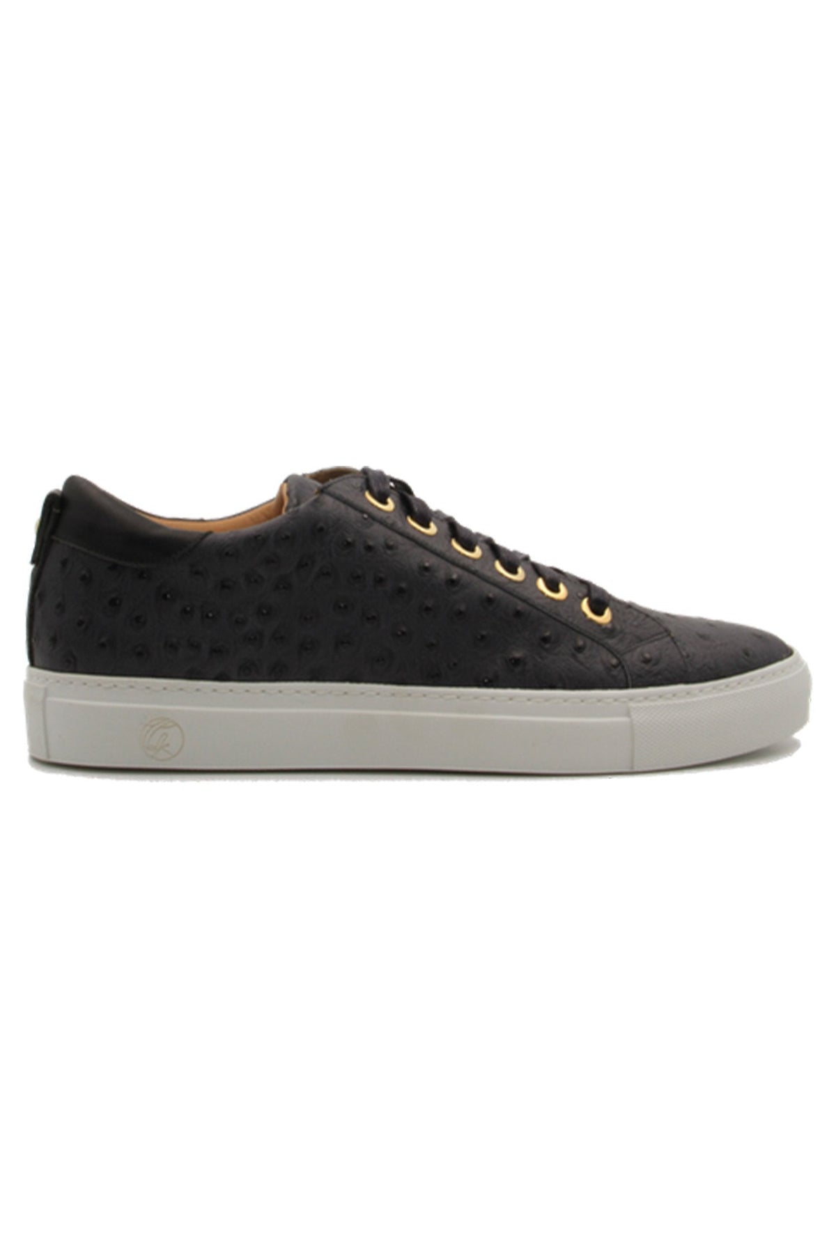 No Limits Low Black | Black Ostrich | Limited Edition - Giuliano Galiano | Handcrafted Luxury Sneakers Made In Italy