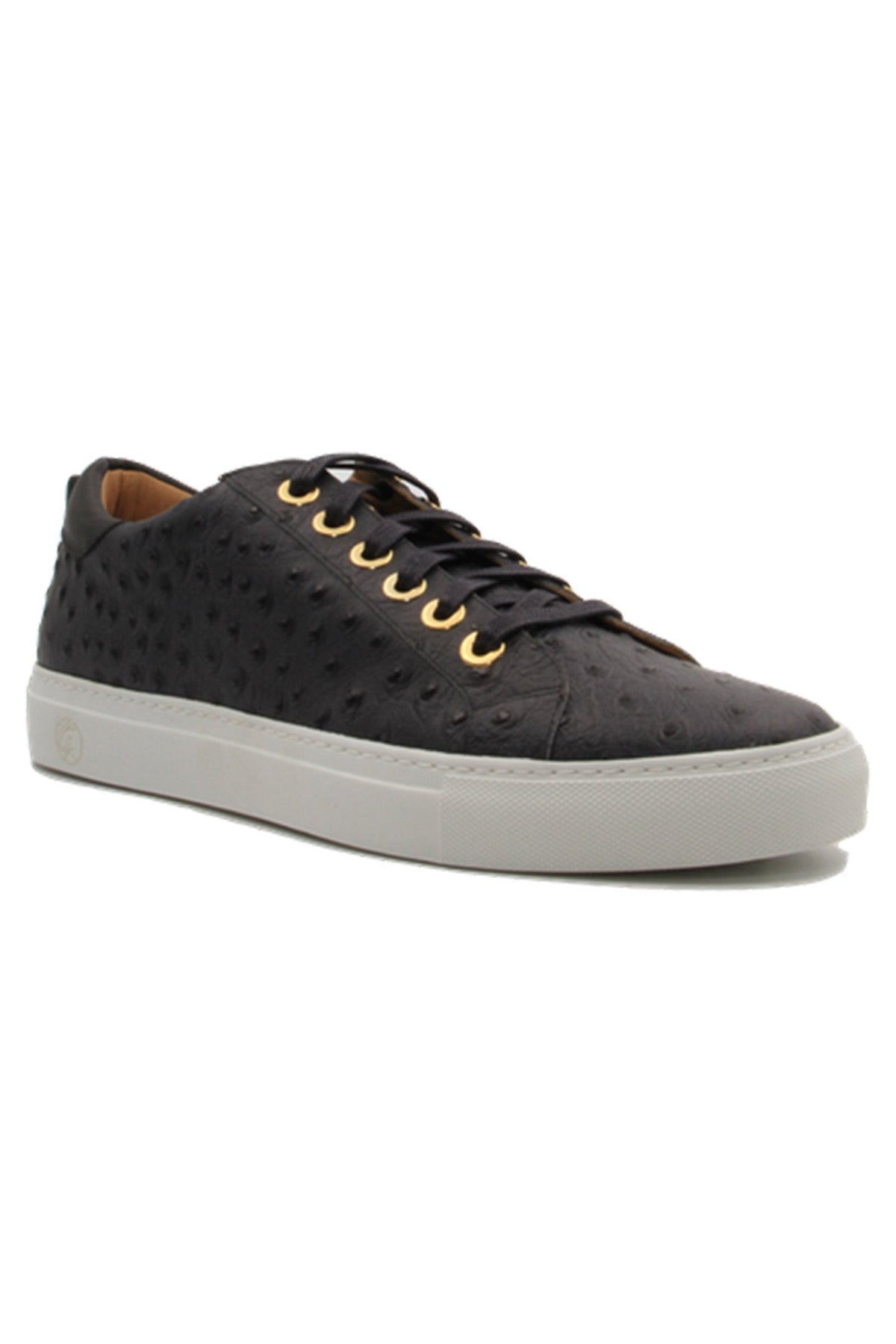 No Limits Low Black | Black Ostrich | Limited Edition - Giuliano Galiano | Handcrafted Luxury Sneakers Made In Italy