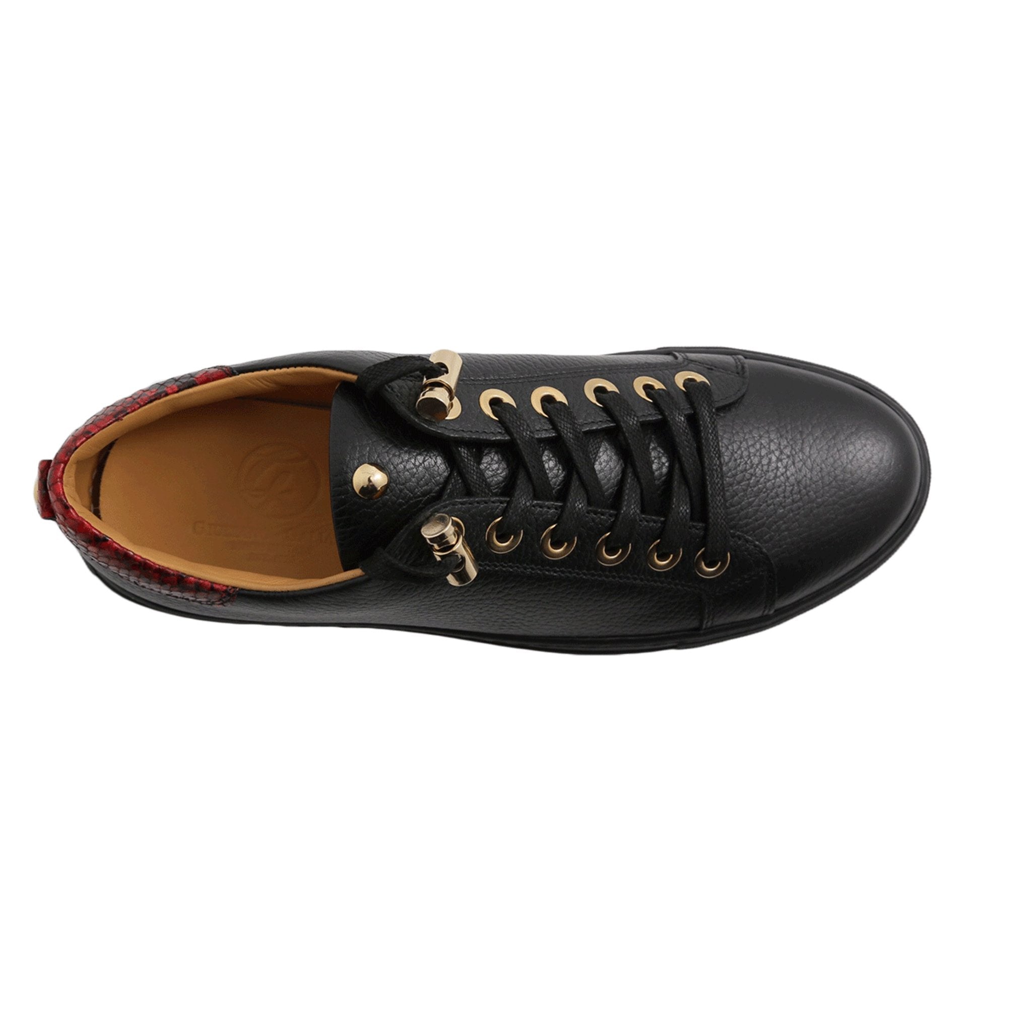 No Limits low Black | Red | Leather | Limited Edition - Giuliano Galiano | Handcrafted Luxury Sneakers Made In Italy