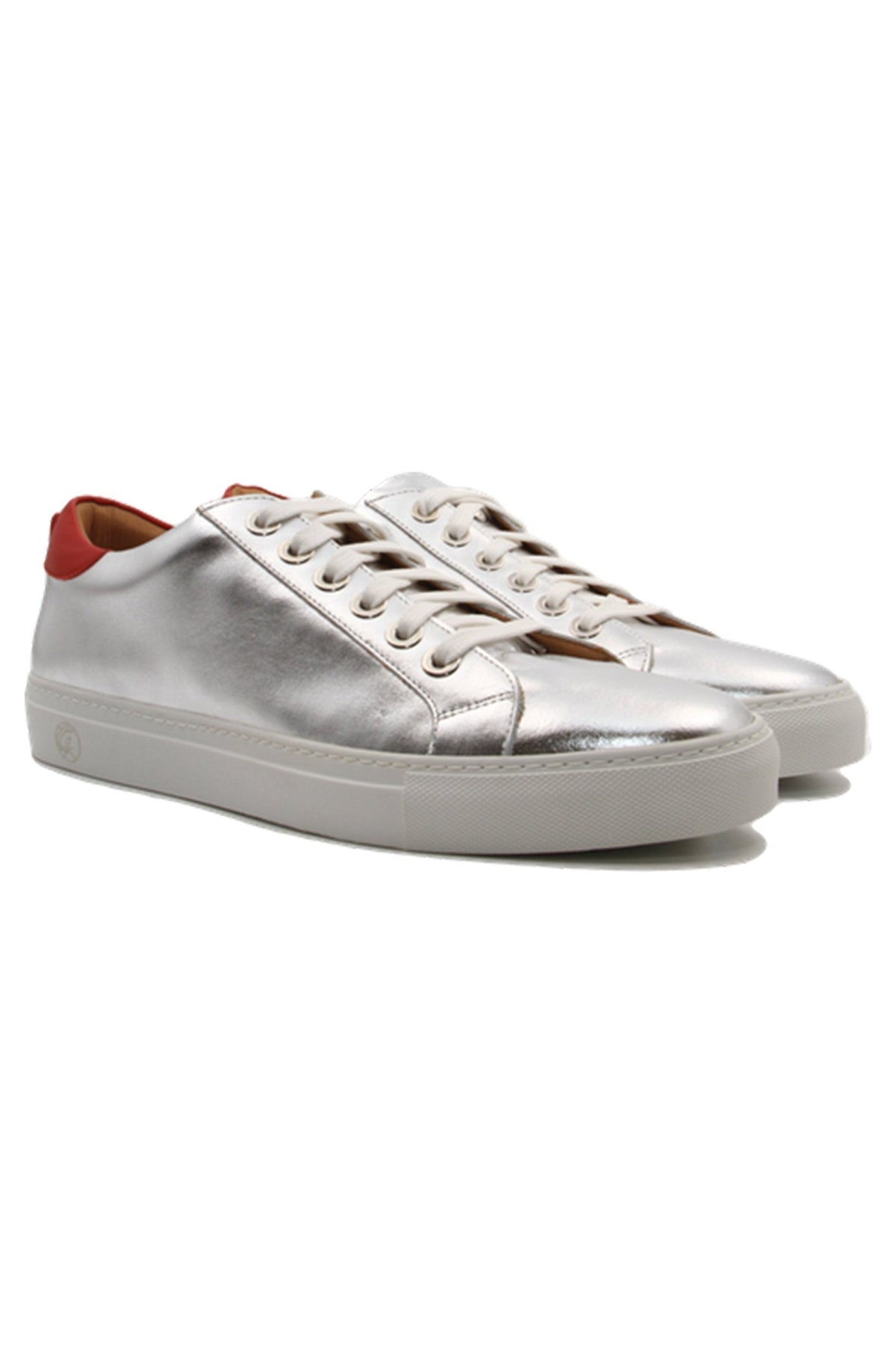No Limits Low Silver | Red | Leather | Limited Edition - Giuliano Galiano | Handcrafted Luxury Sneakers Made In Italy