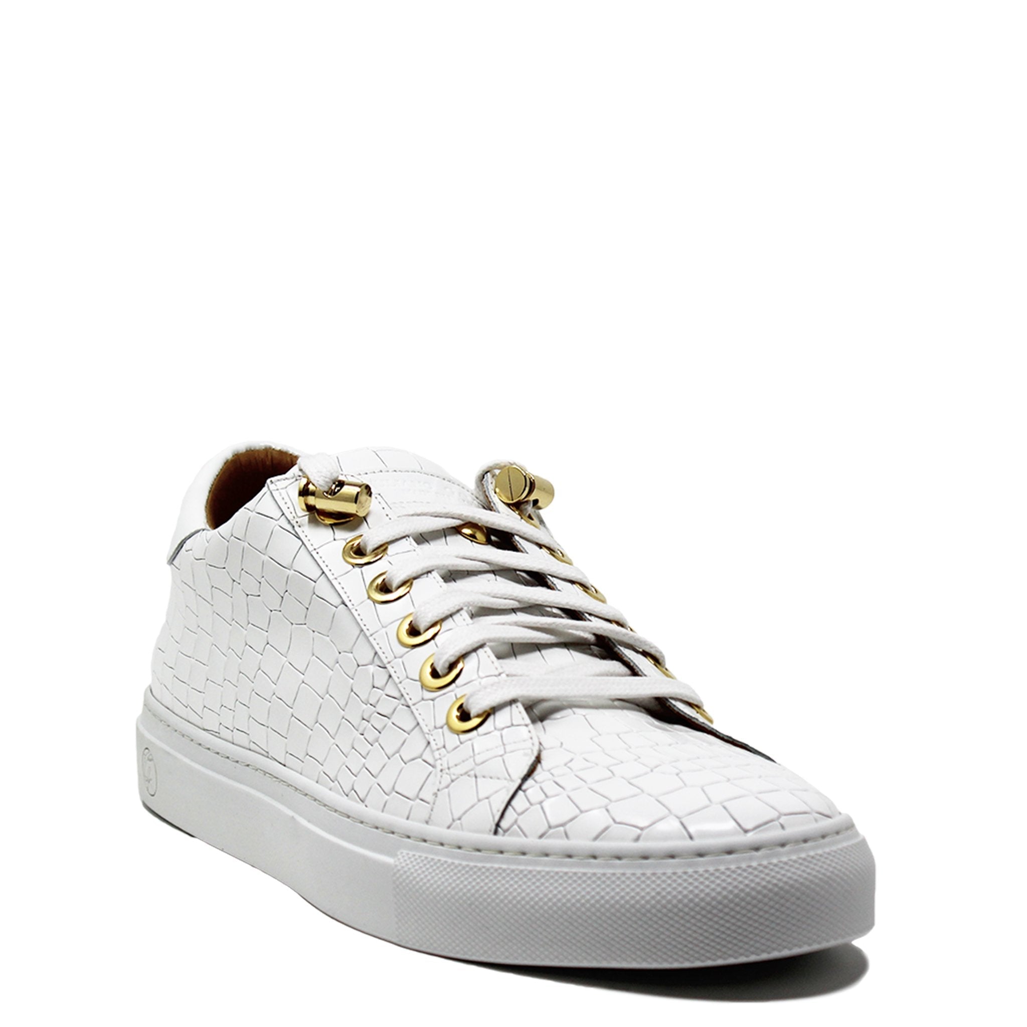 No Limits Low White Croc X Fetty Wap Limited Edition | Limited Edition - Giuliano Galiano | Handcrafted Luxury Sneakers Made In Italy