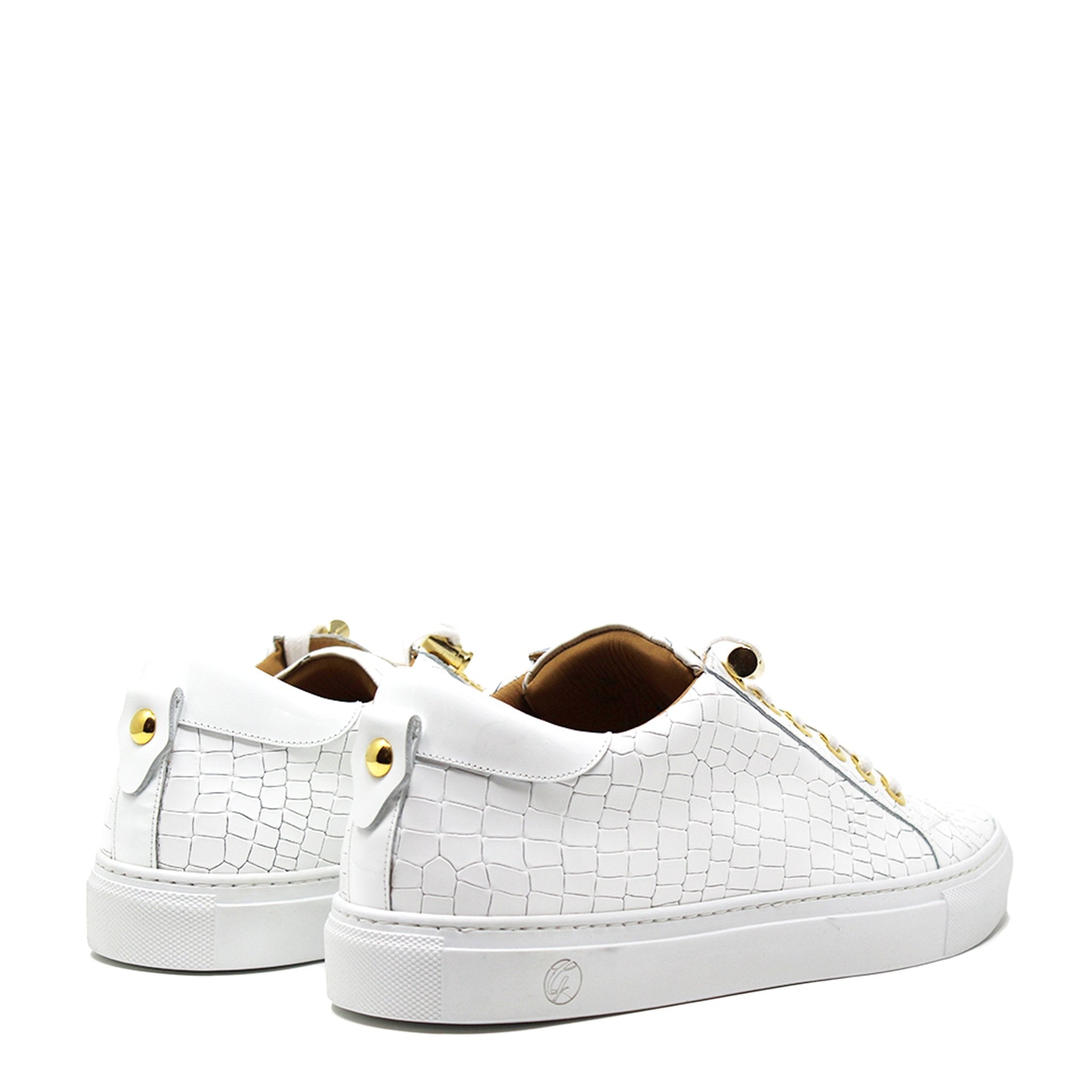 No Limits Low White Croc X Fetty Wap Limited Edition | Limited Edition - Giuliano Galiano | Handcrafted Luxury Sneakers Made In Italy