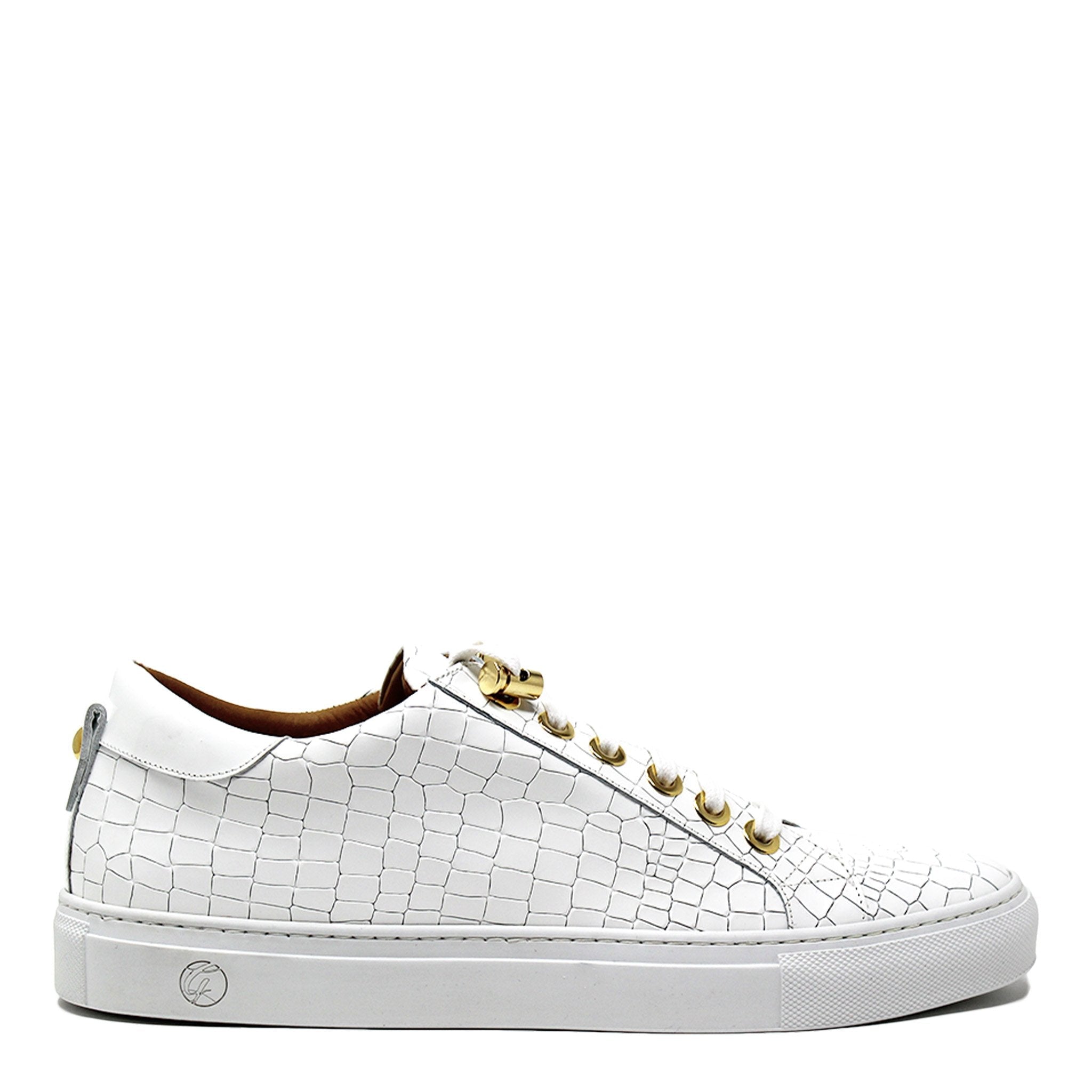 No Limits Low White Croc X Fetty Wap Limited Edition | Limited Edition - Giuliano Galiano | Handcrafted Luxury Sneakers Made In Italy