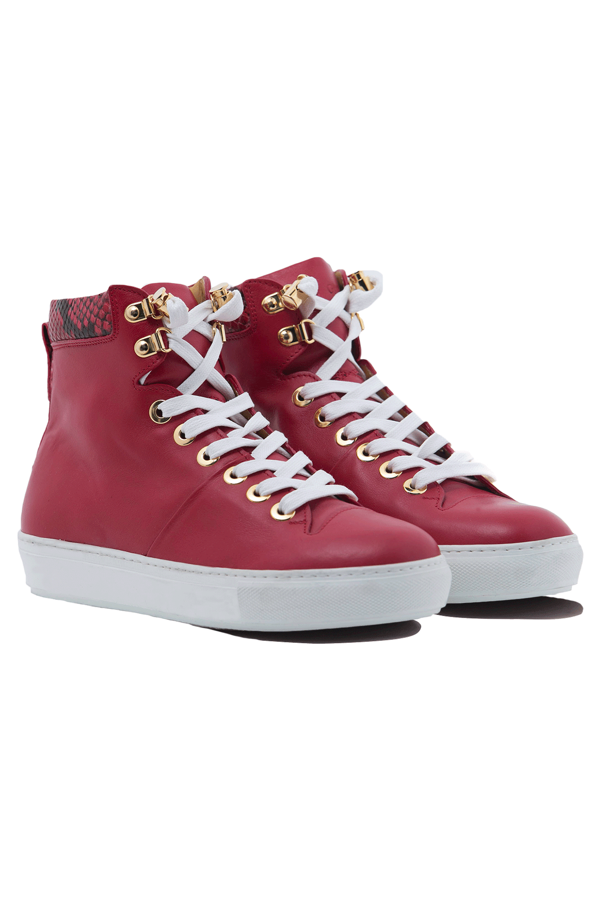 No Limits Red | Red | Leather | Limited Edition - Giuliano Galiano | Handcrafted Luxury Sneakers Made In Italy