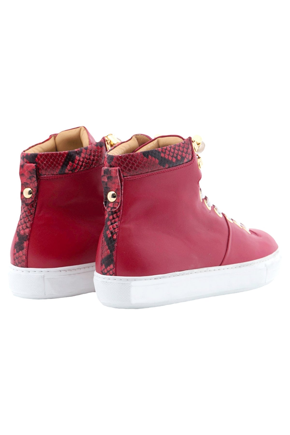 No Limits Red | Red Leather | Woman | Limited Edition - Giuliano Galiano | Handcrafted Luxury Sneakers Made In Italy