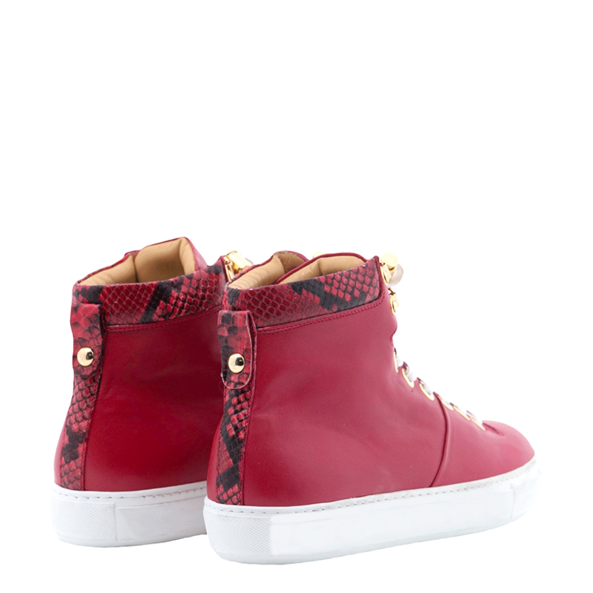 No Limits Red | Red Leather | Woman | Limited Edition - Giuliano Galiano | Handcrafted Luxury Sneakers Made In Italy