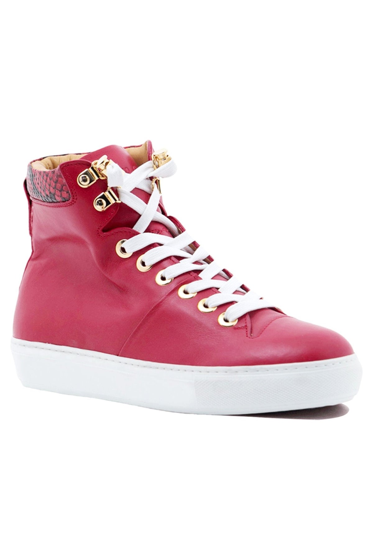 No Limits Red | Red Leather | Woman | Limited Edition - Giuliano Galiano | Handcrafted Luxury Sneakers Made In Italy