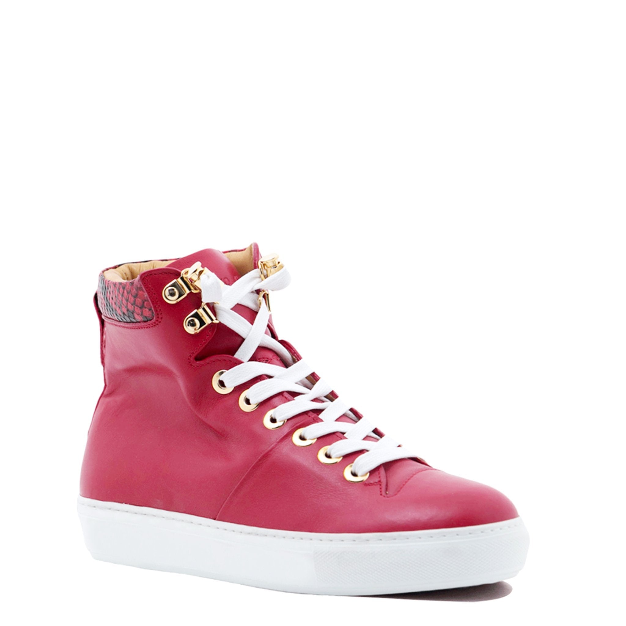 No Limits Red | Red Leather | Woman | Limited Edition - Giuliano Galiano | Handcrafted Luxury Sneakers Made In Italy