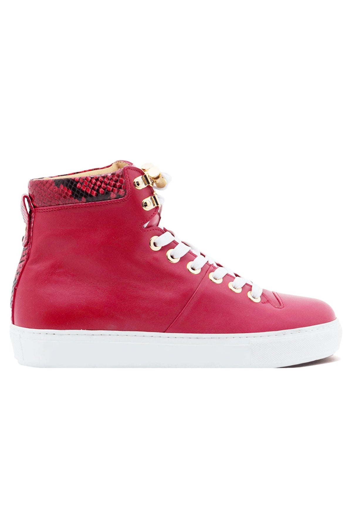 No Limits Red | Red Leather | Woman | Limited Edition - Giuliano Galiano | Handcrafted Luxury Sneakers Made In Italy
