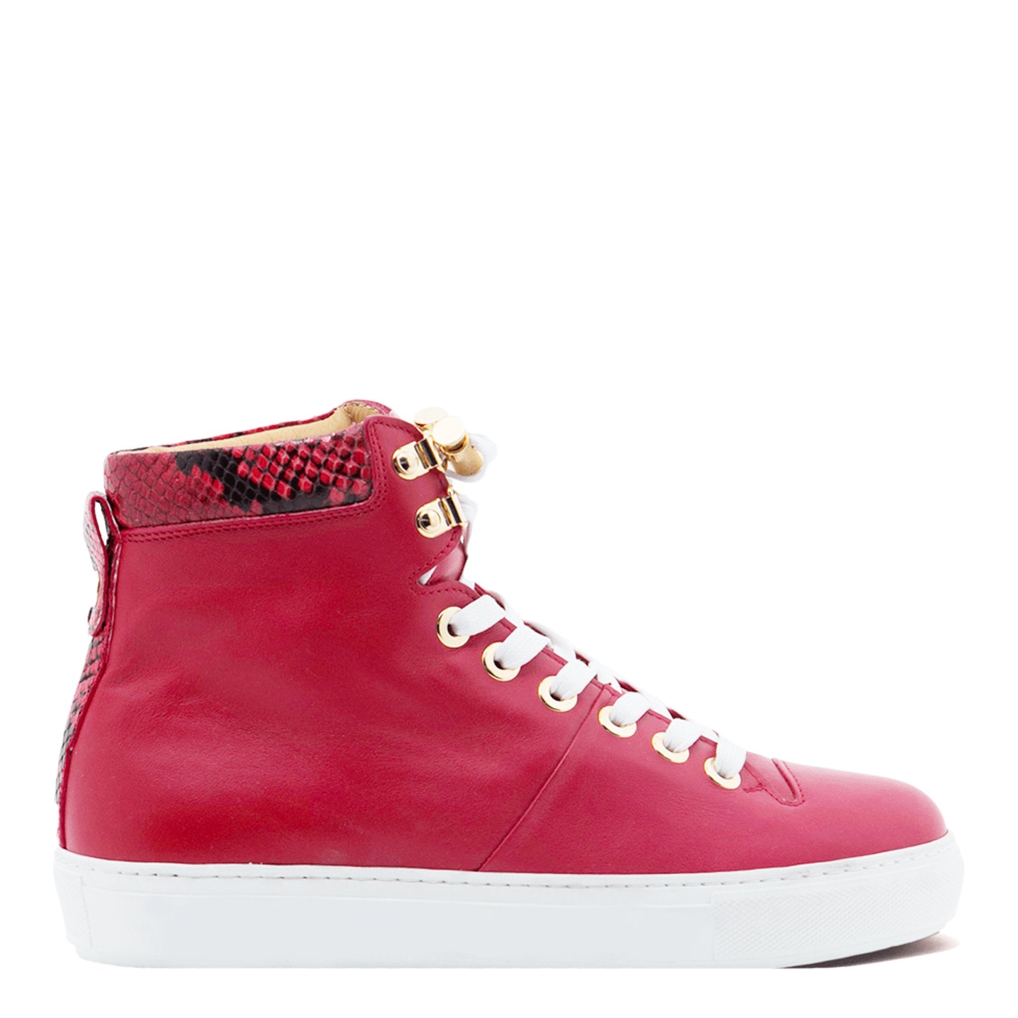 No Limits Red | Red Leather | Woman | Limited Edition - Giuliano Galiano | Handcrafted Luxury Sneakers Made In Italy