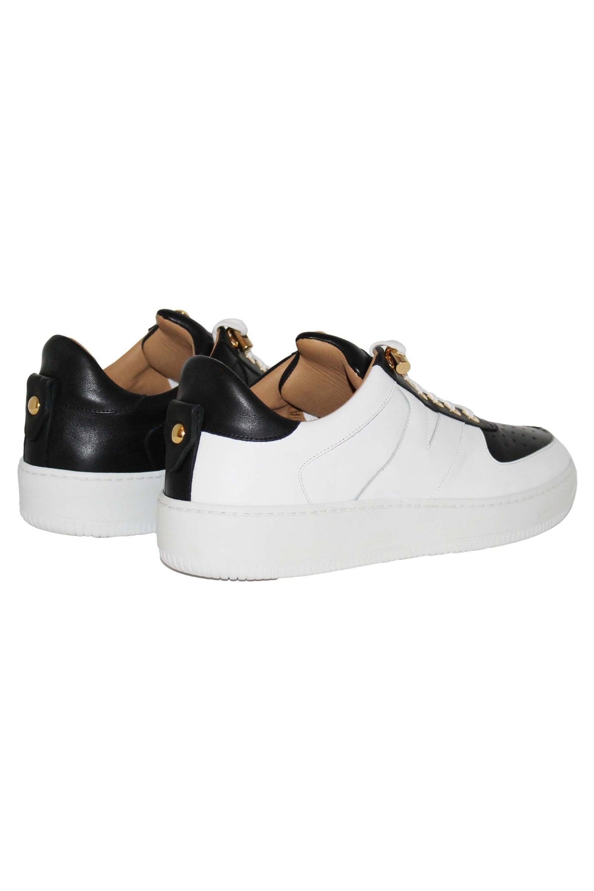 Rockstar | White Black | Double Face | Limited Edition - Giuliano Galiano | Handcrafted Luxury Sneakers Made In Italy